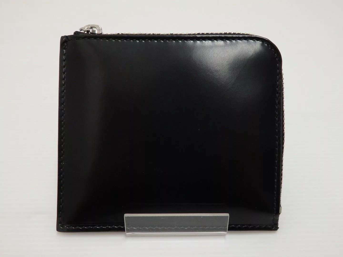 Comme des Garcons Wallets Comme des Garcons Wallet Coin Case L-shaped Zipper Leather Black