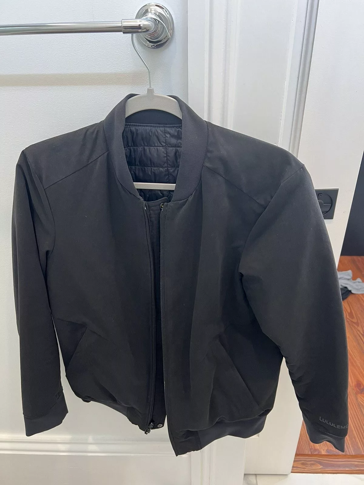 Lululemon Bombers Black Lululemon Bomber Jacket Size XS