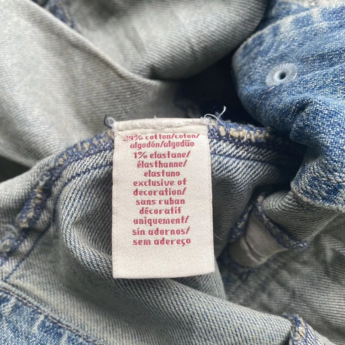 Calvin Klein Denim Jackets Calvin Klein Distressed Denim Jacket Multi