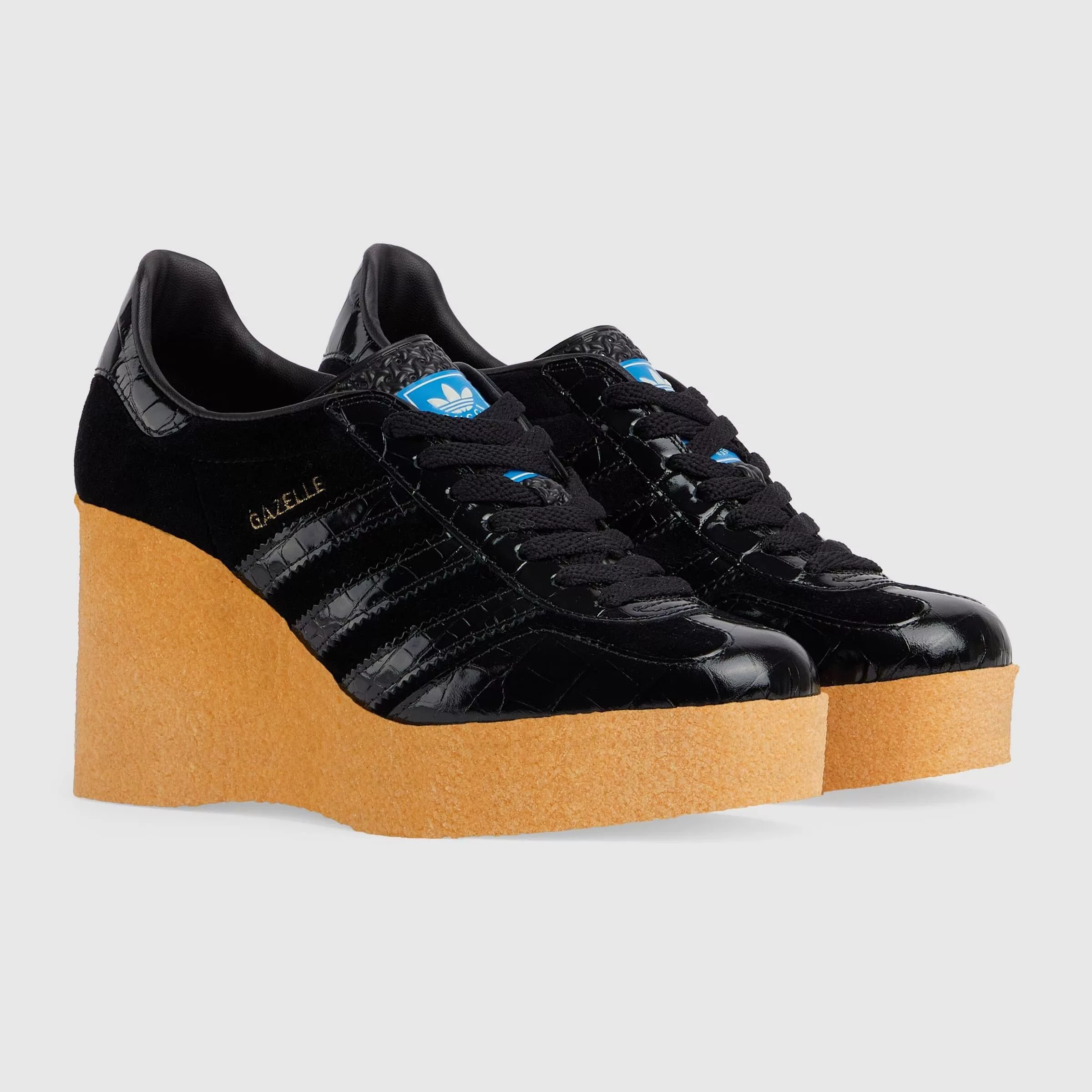 Gucci Low Top Sneakers Gucci x Adidas Gazelle Platform Sneakers in Black