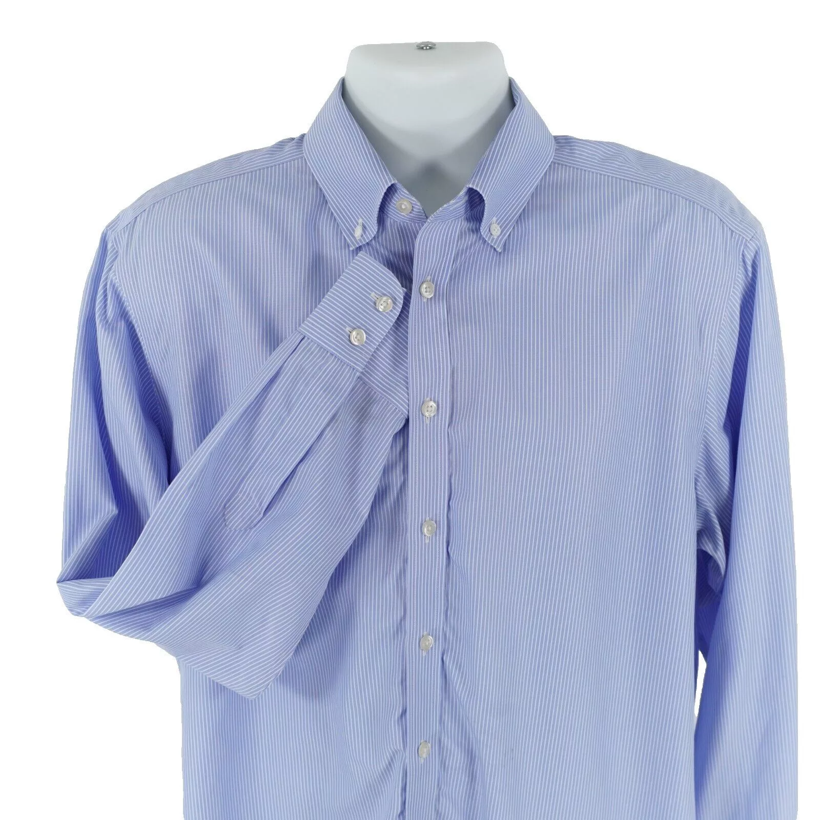 Charles Tyrwhitt Shirts Button Ups Charles Tyrwhitt Blue Striped Classic Fit Non-iron Button Do