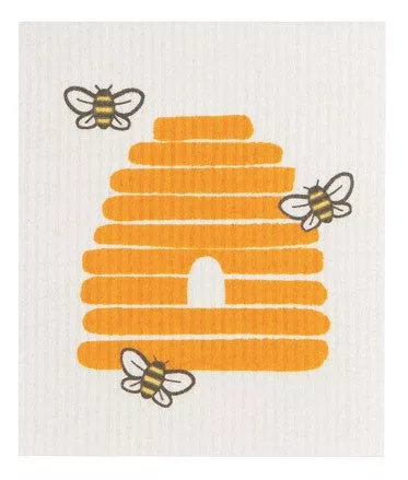 Bees Swedish Dishtowel