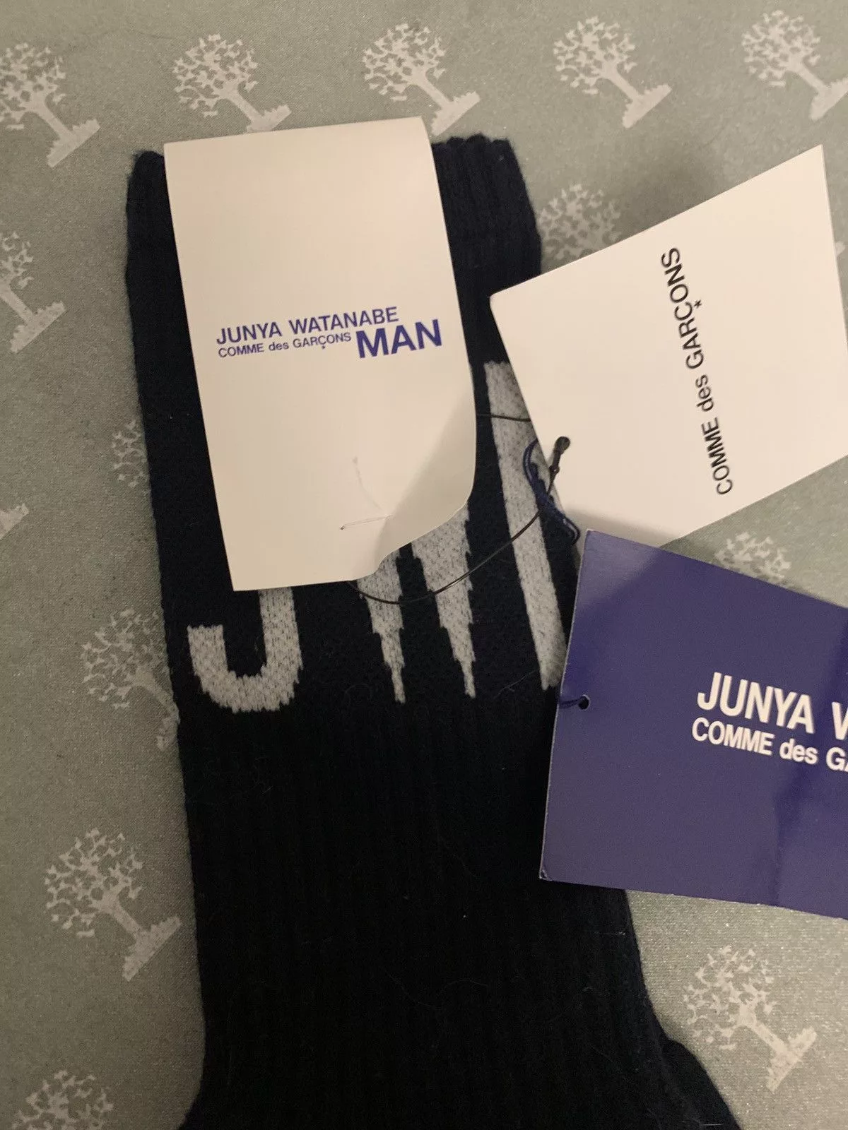 Junya Watanabe Socks Underwear Junya Watanabe Logo socks Blue