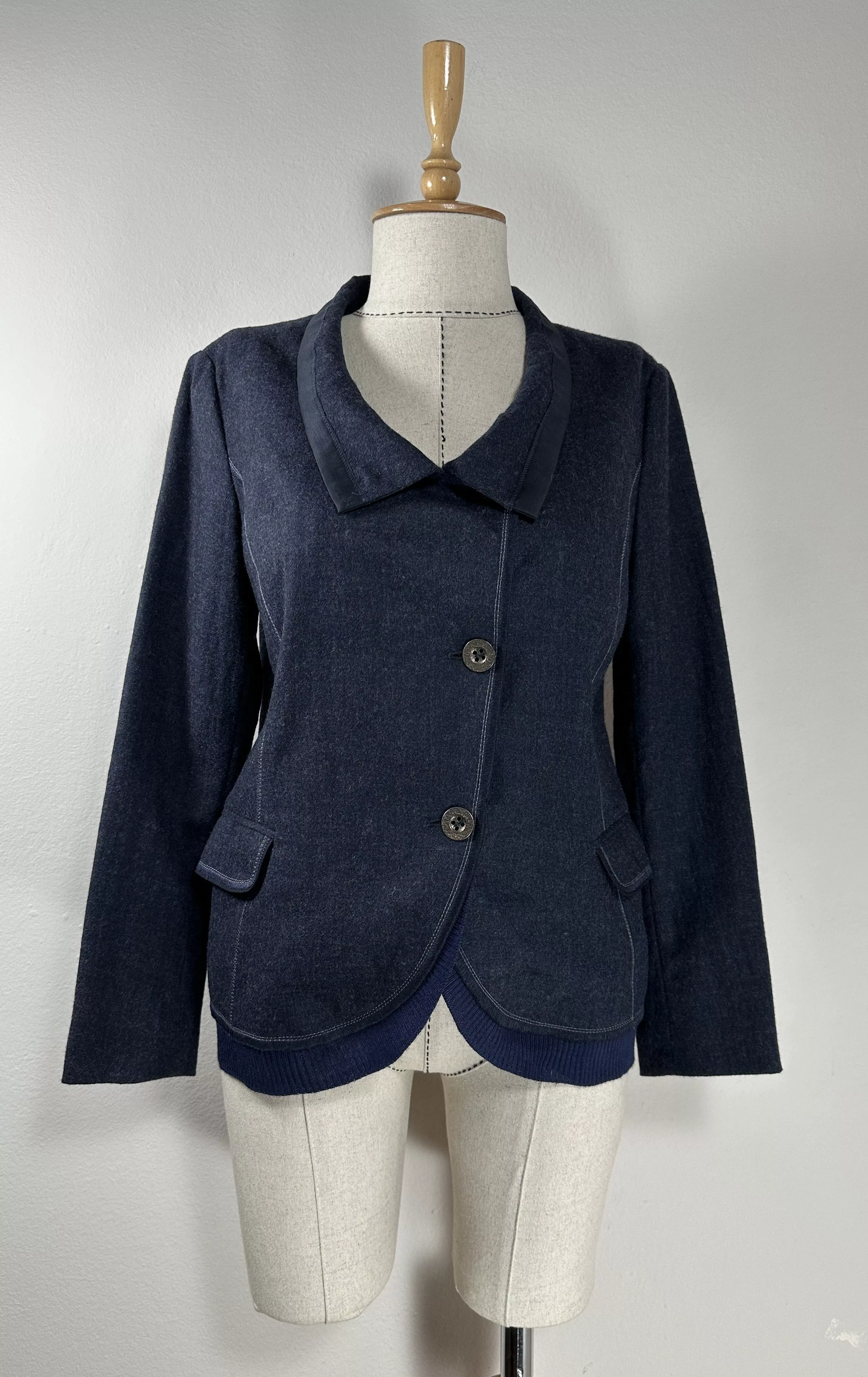 Marithe + Francois Girbaud Blazers Marithe + Francois Girbaud Blue wool blazer