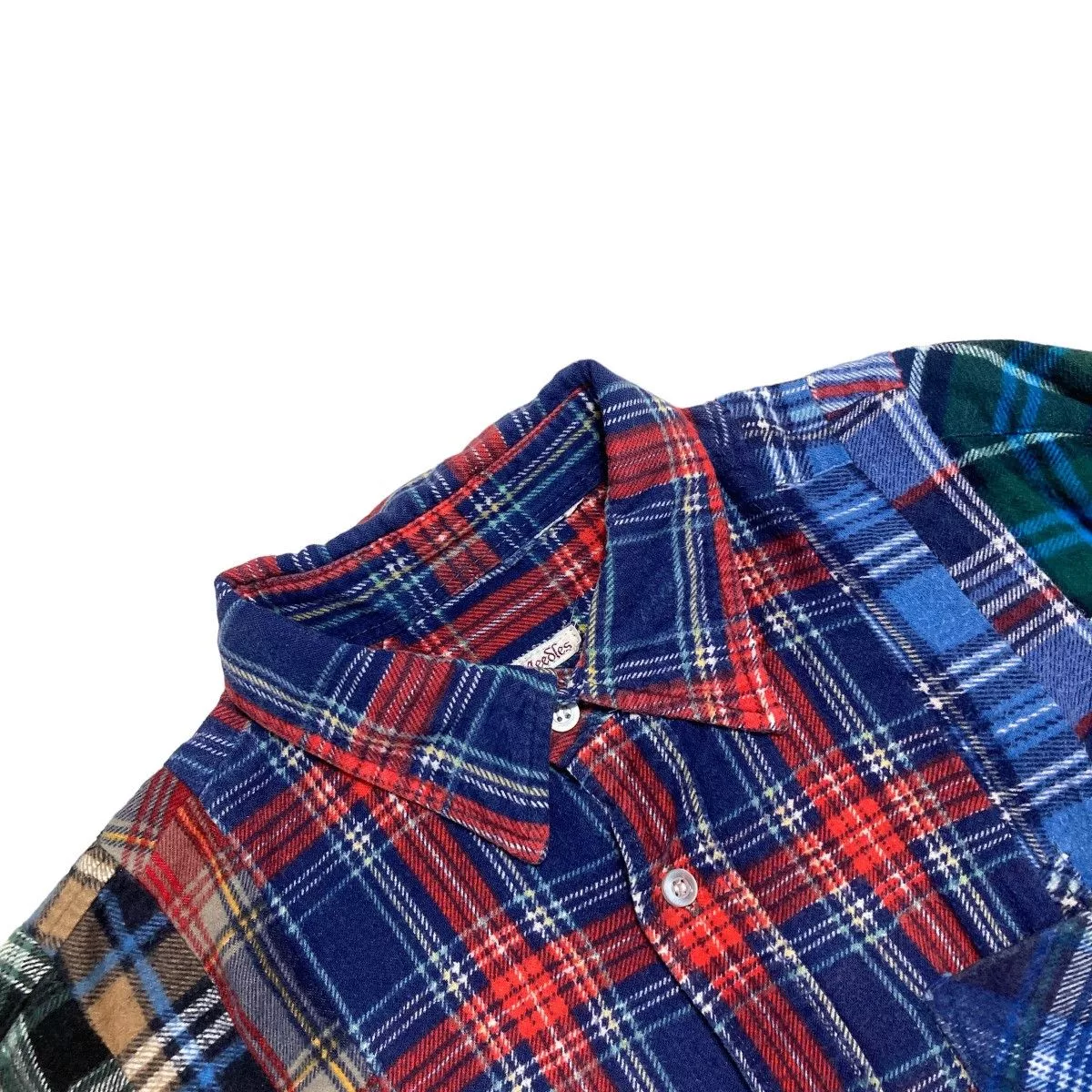 Needles Shirts Button Ups Needles Shirt Checkered Switching Remake Multicolor