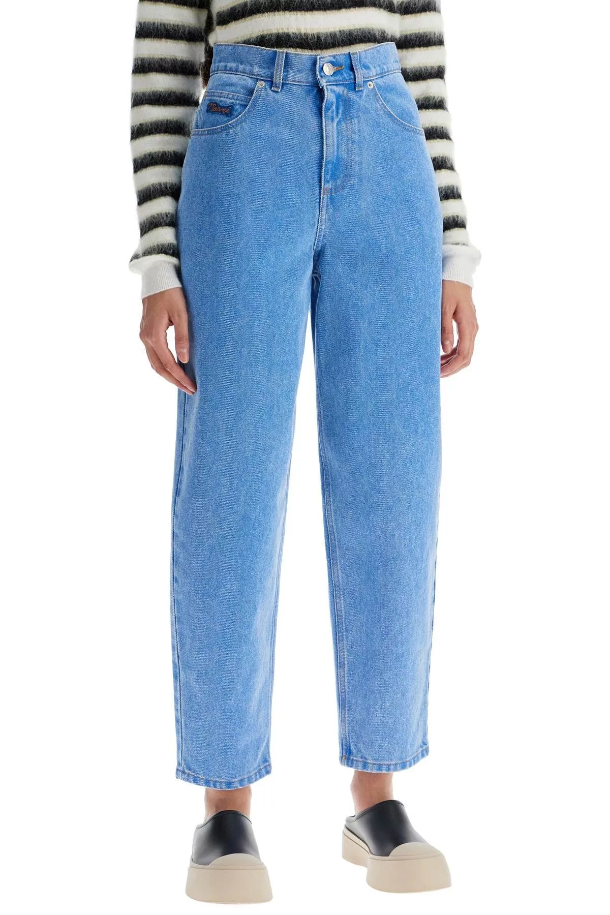 Marni Jeans MARNI Organic Denim Cropped Jeans In Multi