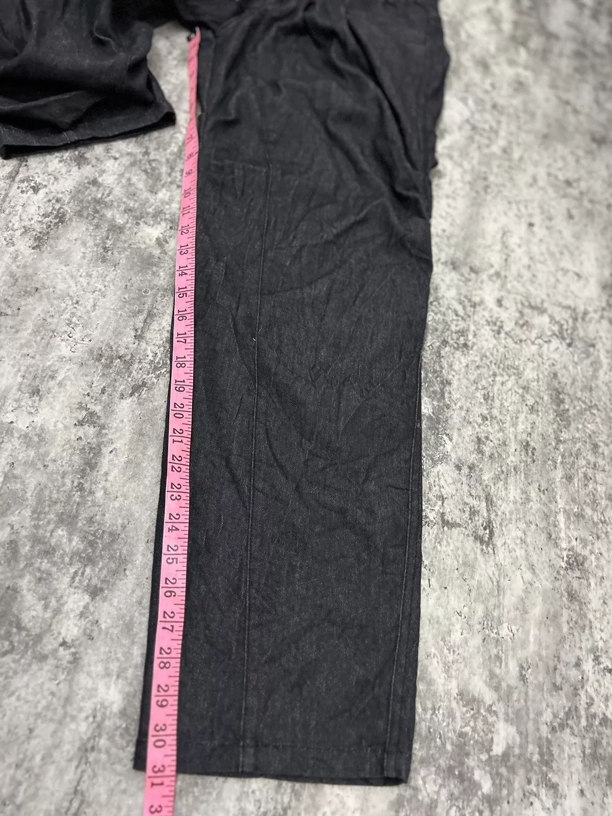 Japanese Brand Casual Pants Japanese Brand Open Arms Pants Black Vintage