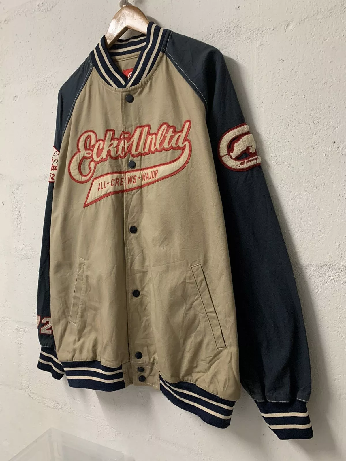 Ecko Unltd. Light Jackets Ecko Unltd. × Vintage Vintage Ecko Unltd Varsity Jacket Brown