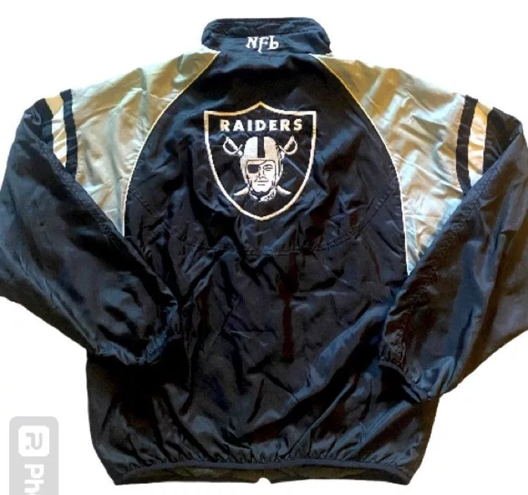 G-III Light Jackets G-III Vintage Reversible Raiders Jacket Black