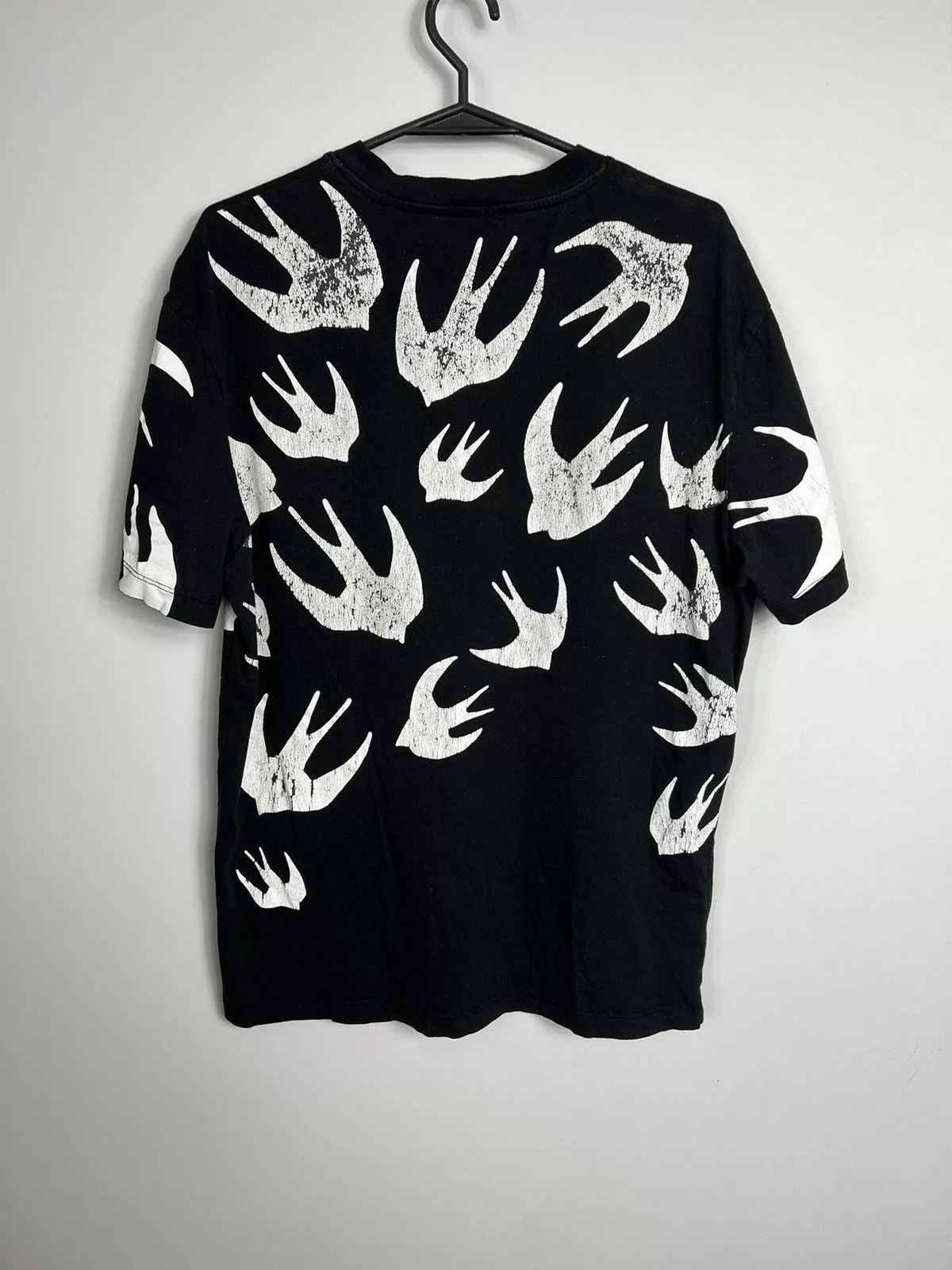 Alexander McQueen Short Sleeve T Shirts Tshirt Alexander McQueen multi logo white black