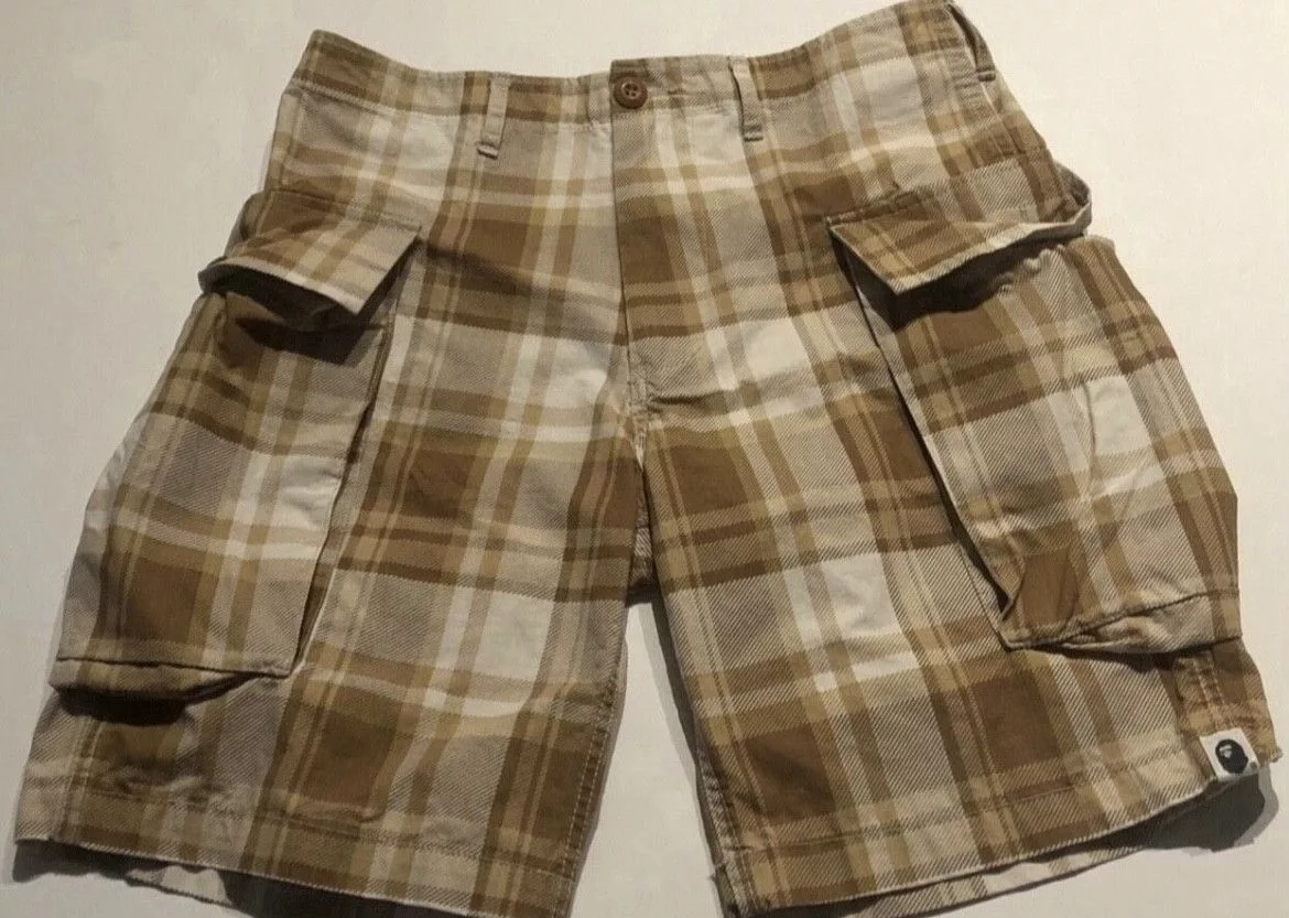 Bape Shorts Bape plaid shorts Multi