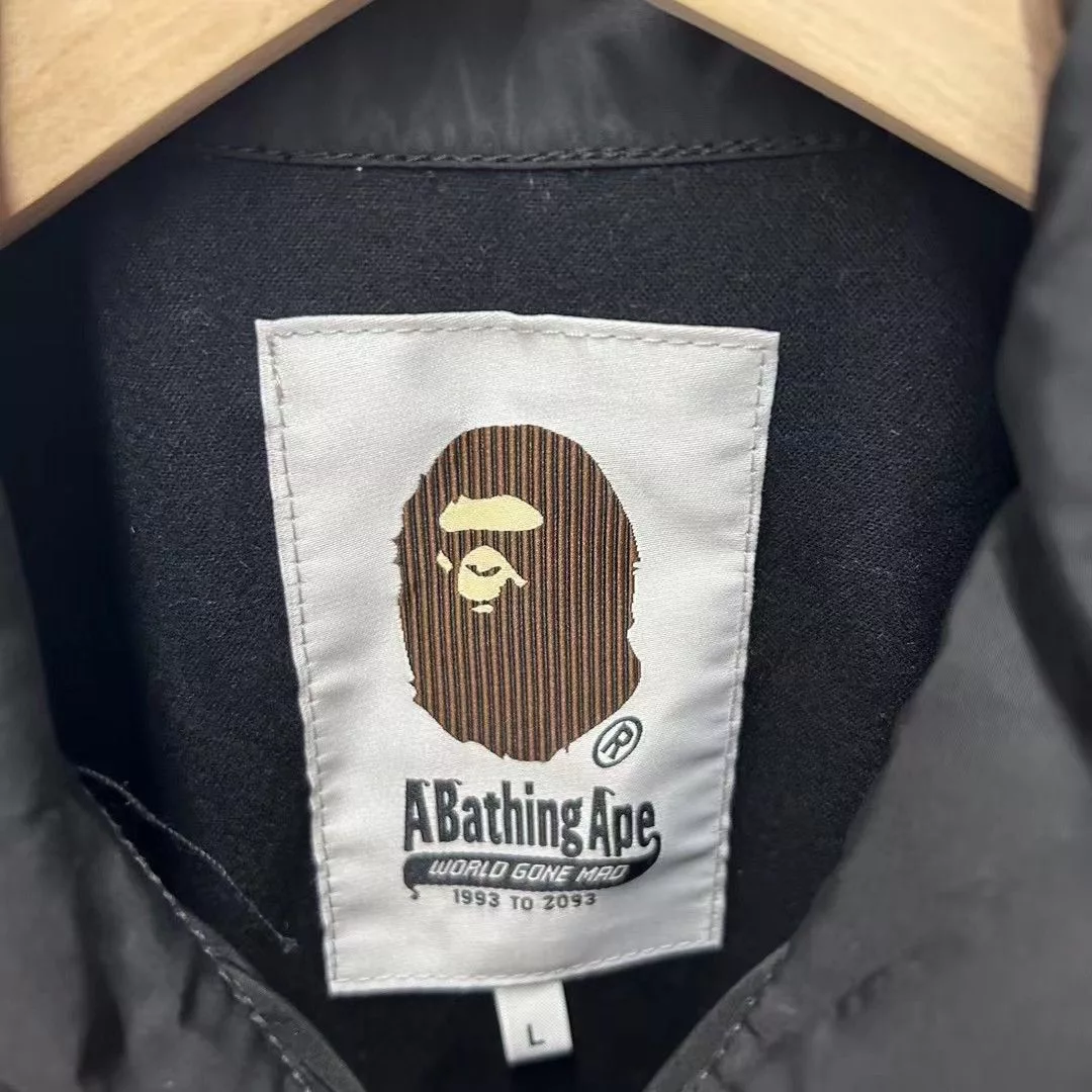 Bape Light Jackets BAPE LONG JACKET Black