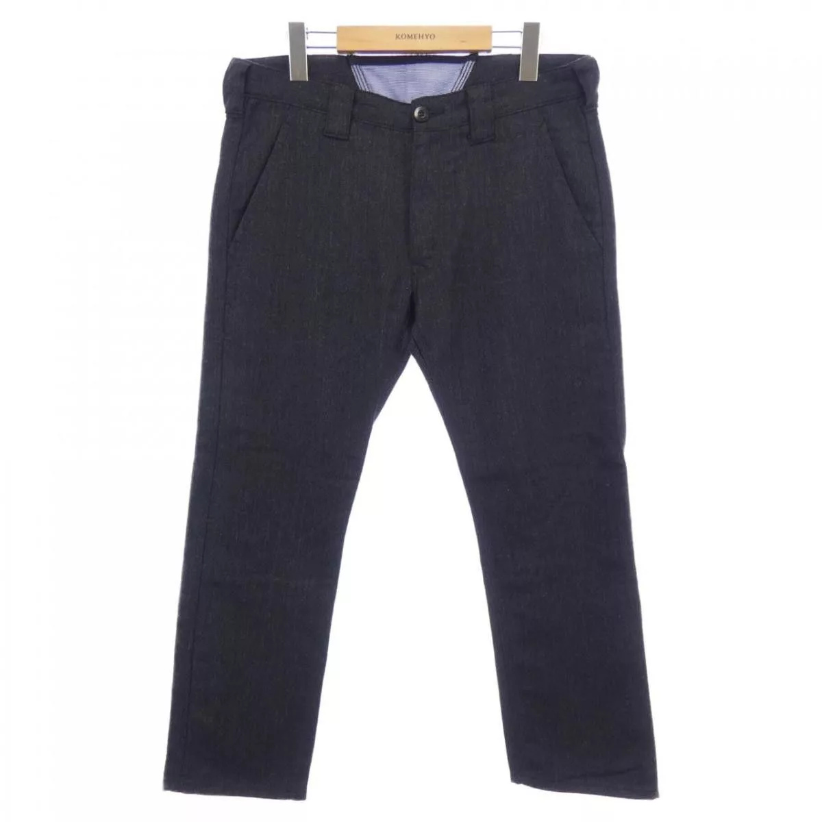 Junya Watanabe Cropped Pants Herringbone Wool Black