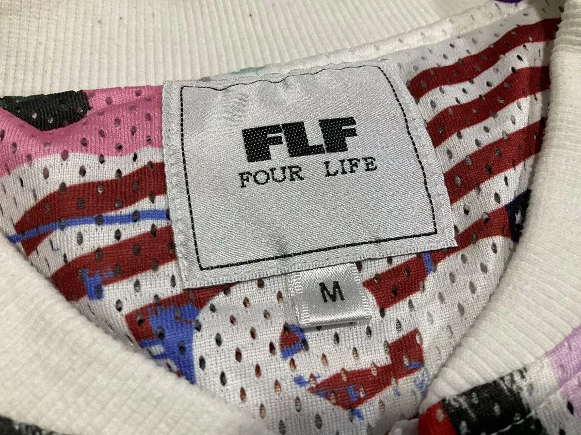Hysteric Glamour Light Jackets Hysteric Glamour × Japanese Brand × Seditionaries 🔥Sick Y2K FLF Four Life Mesh Jacket Punk Hysteric Style White