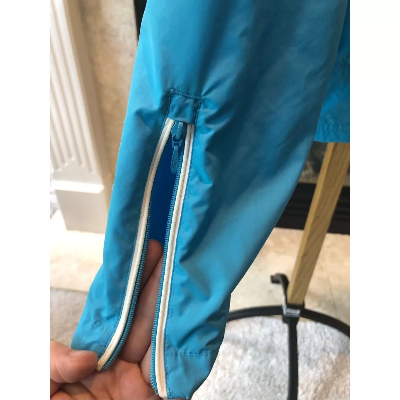 Ashworth Coats Ashworth Women’s Blue Zip Up Lightweight Windbreaker Jacket