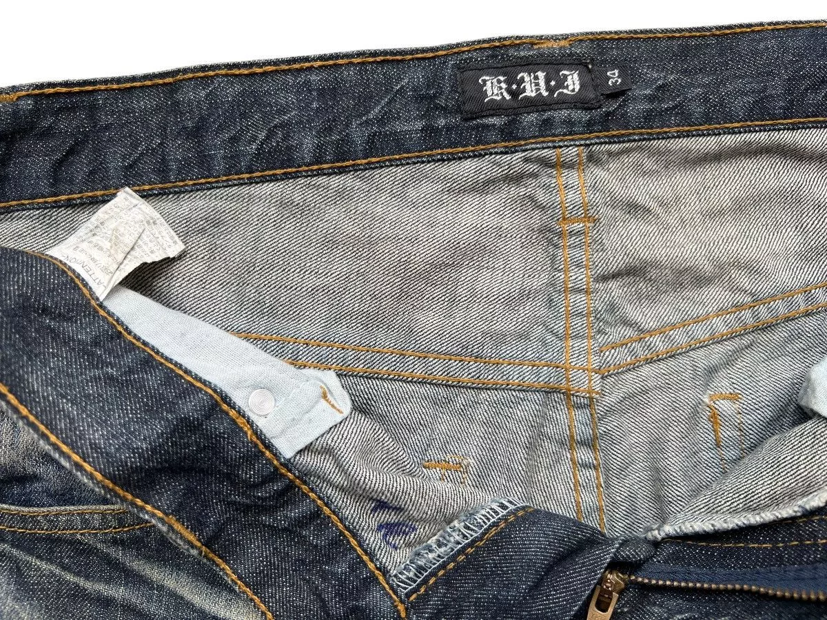 Japanese Brand Denim Japanese Brand Distressed Faded Denim Jeans 36x35 Blue Streetwear