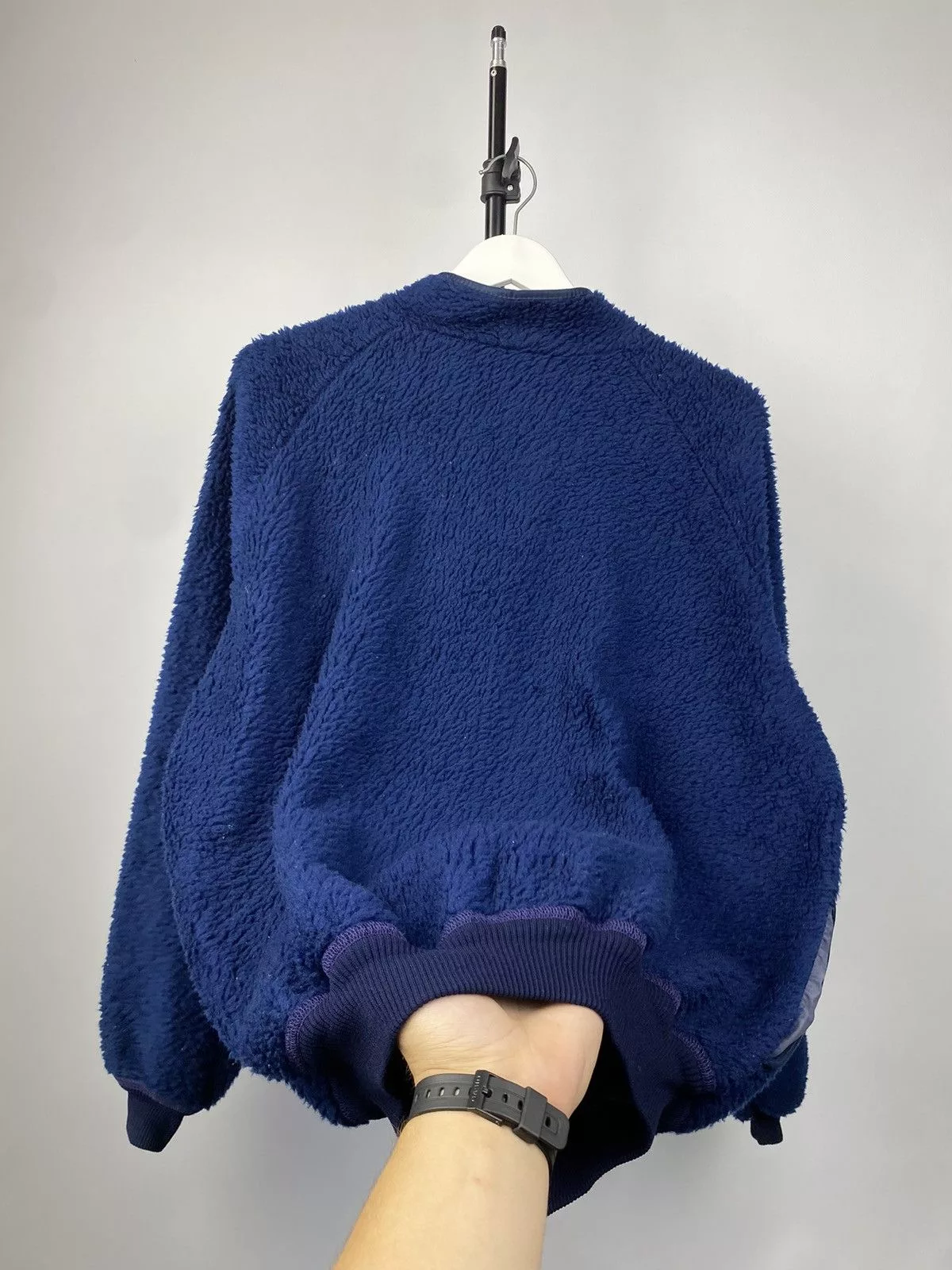 Helly Hansen Light Jackets Helly Hansen × Vintage 80s Vintage Helly Hansen Blue Full Zip Fleece Sherpa Jacket Streetwear