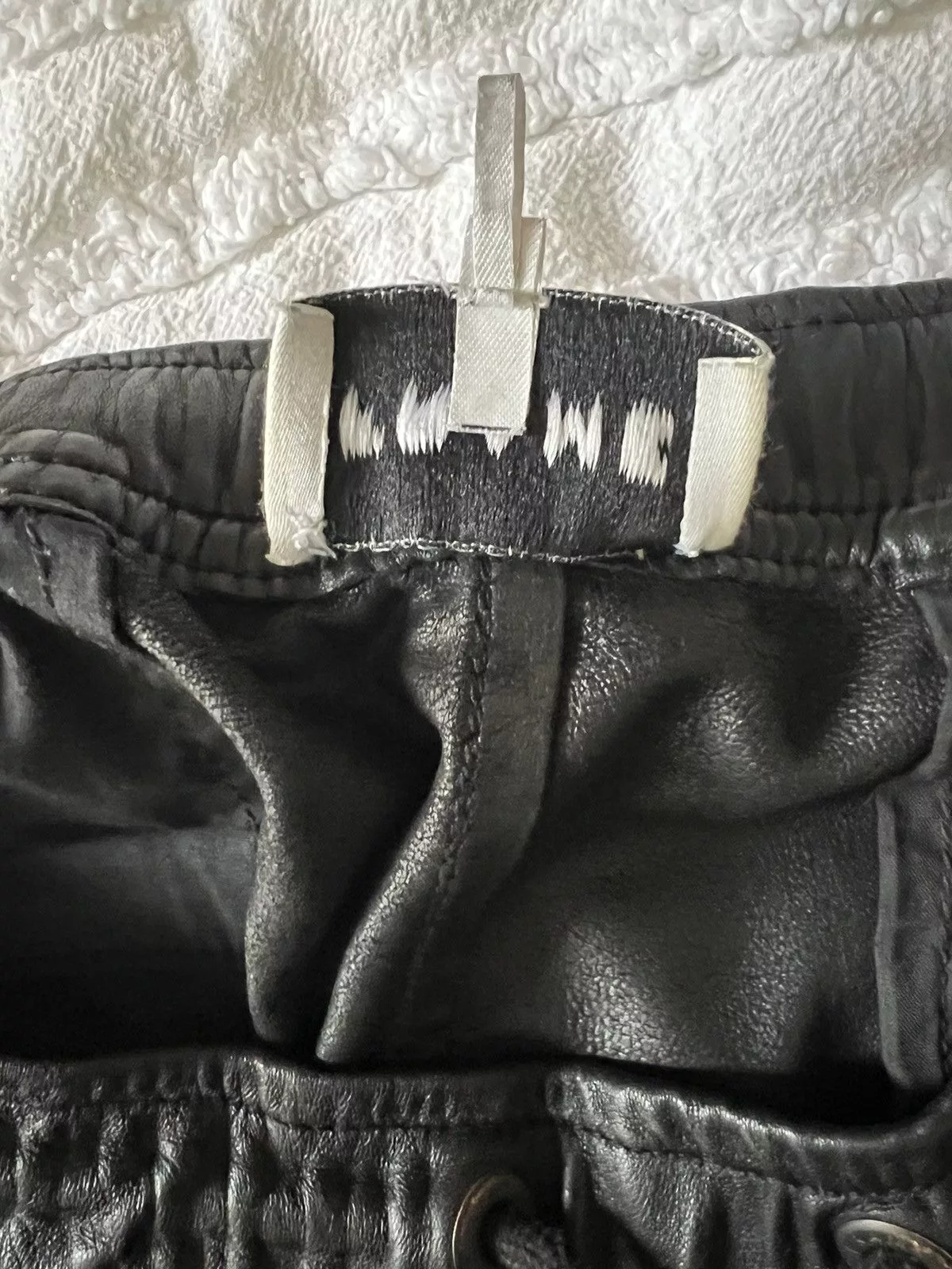 Frame Sweatpants Joggers Frame CARGO LAMBSKIN PANT Black