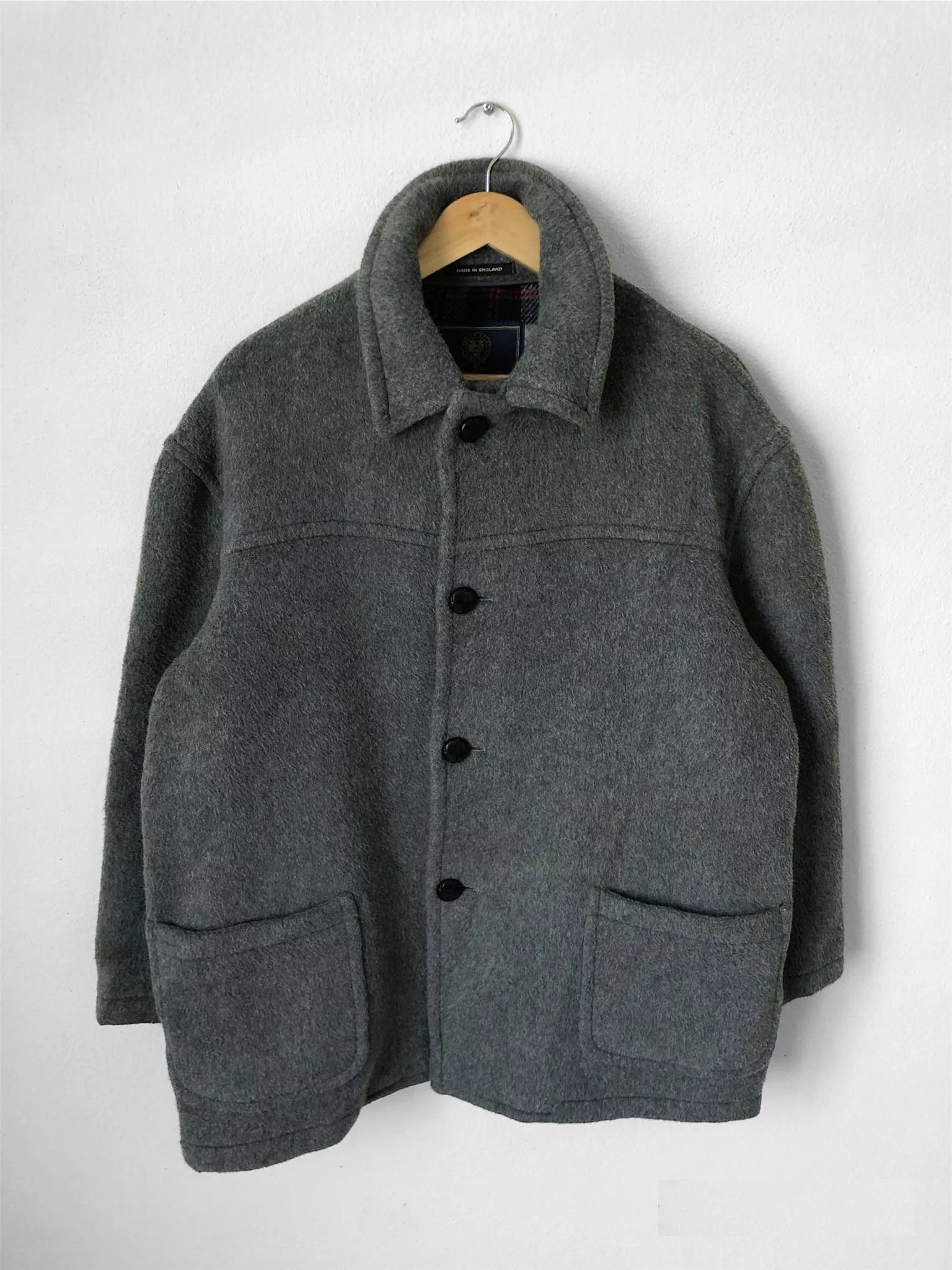 Vintage Heavy Coats Vintage University of Oxford Collection Wool Coat Multi Streetwear