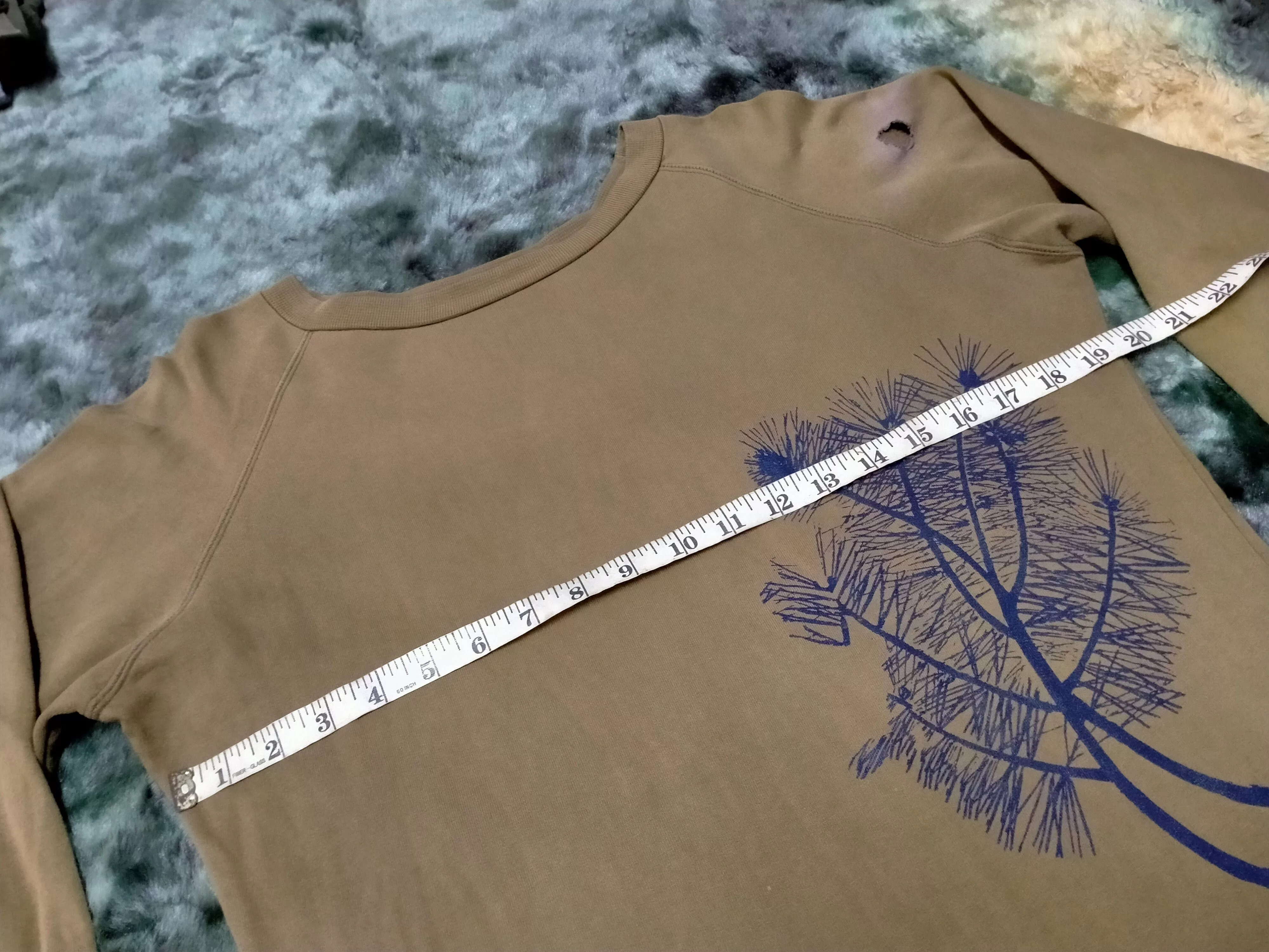 Christophe Lemaire Sweatshirts Christophe Lemaire × Vintage Vintage Christopher Lemaire Distressed Sweatshirt Brown