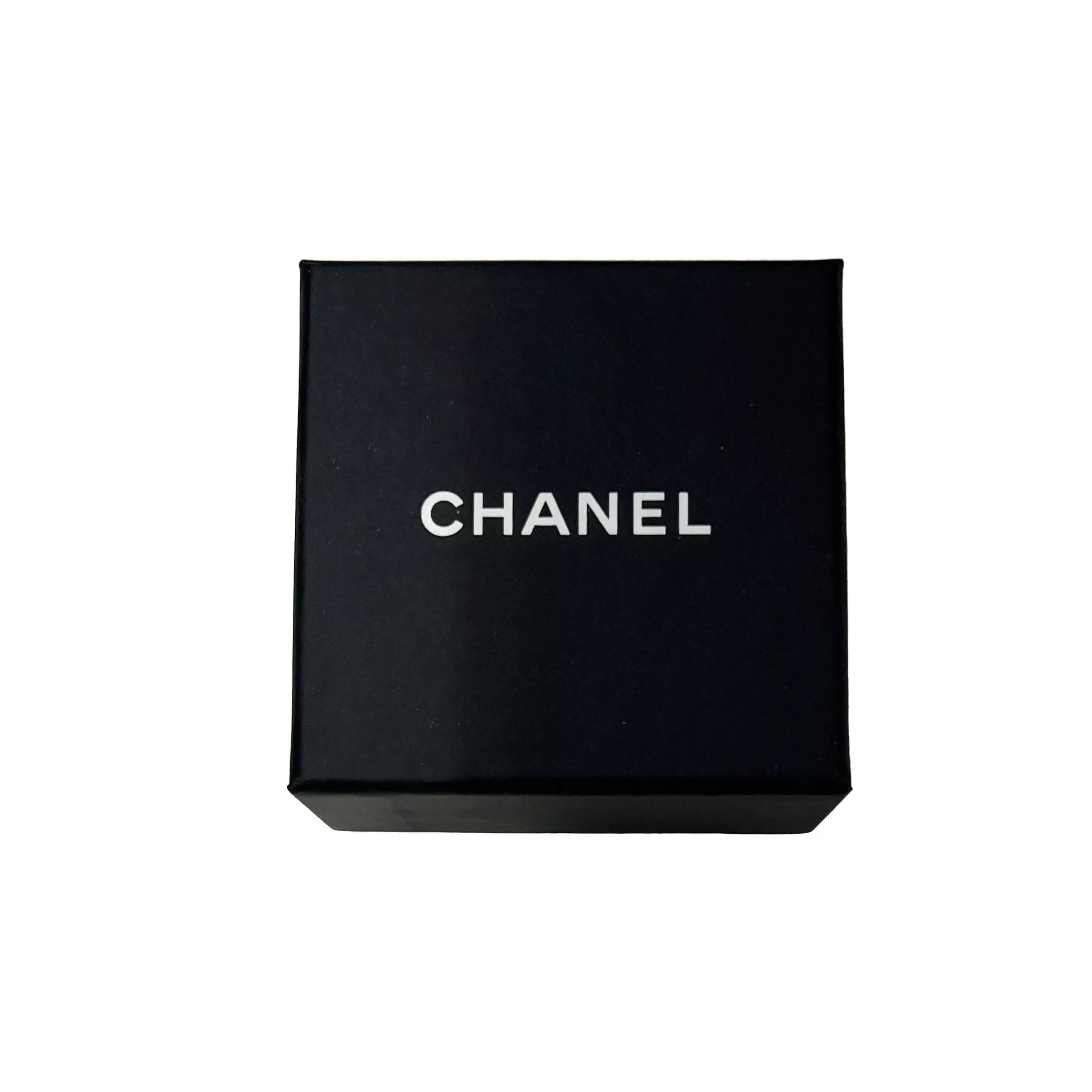 Chanel Rings Silver Tone Chanel 2021 CC Strass Earrings