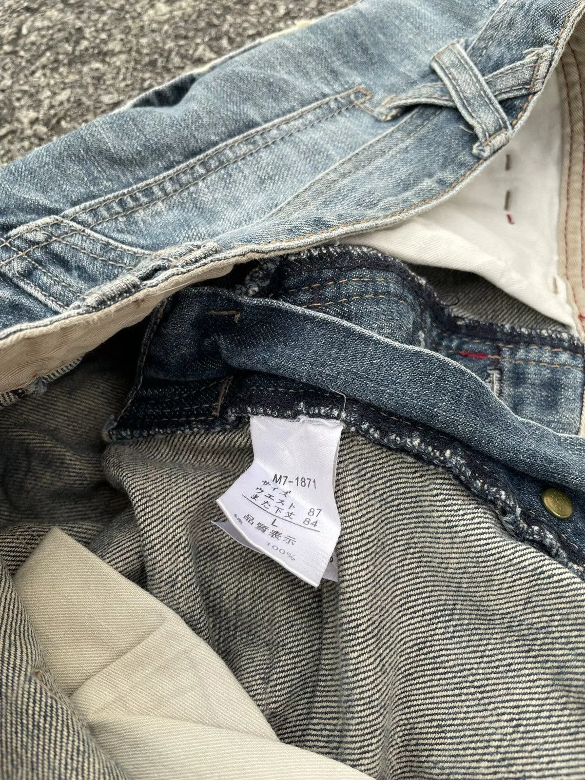 Marithe + Francois Girbaud Denim Marithe + Francois Girbaud Vintage Marithe Francois Girbaud Distressed Denim Blue
