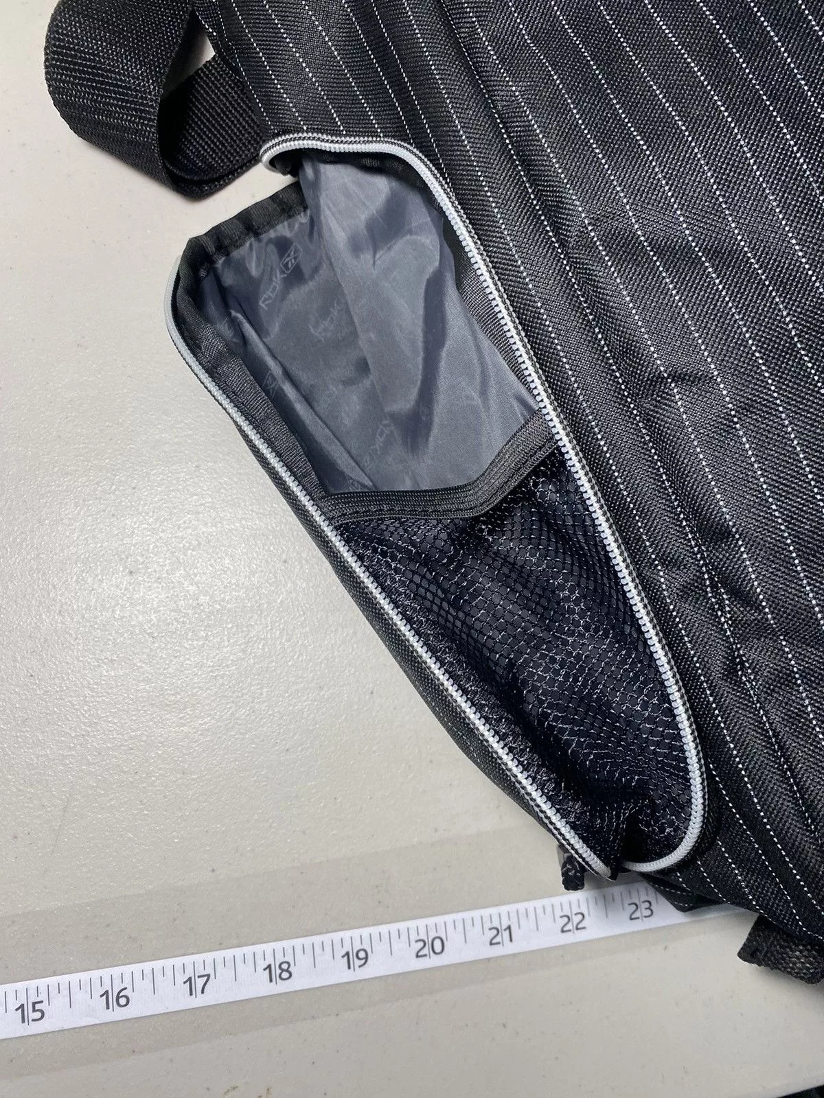 Reebok Bags Luggage Reebok Sling Bag Pin Stripe Black