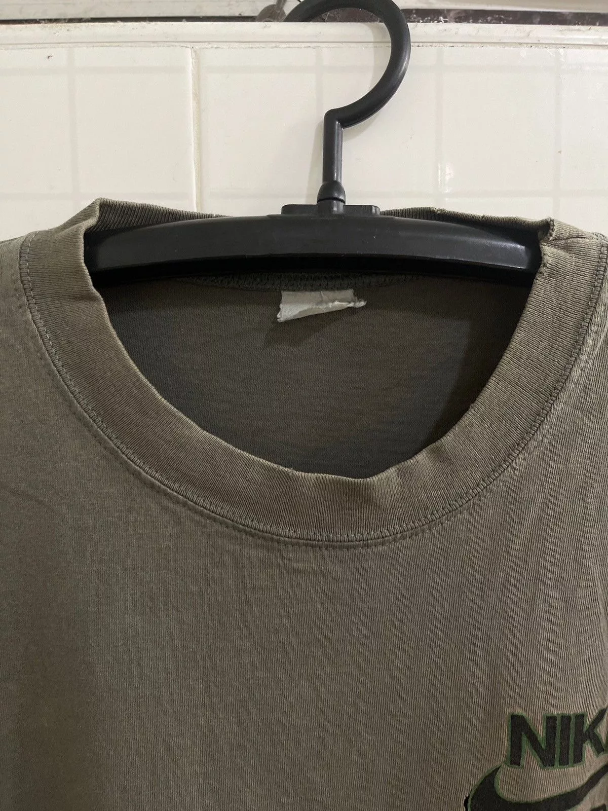Nike Short Sleeve T Shirts Nike × Vintage Vintage Nike Air Tee Green Sportswear
