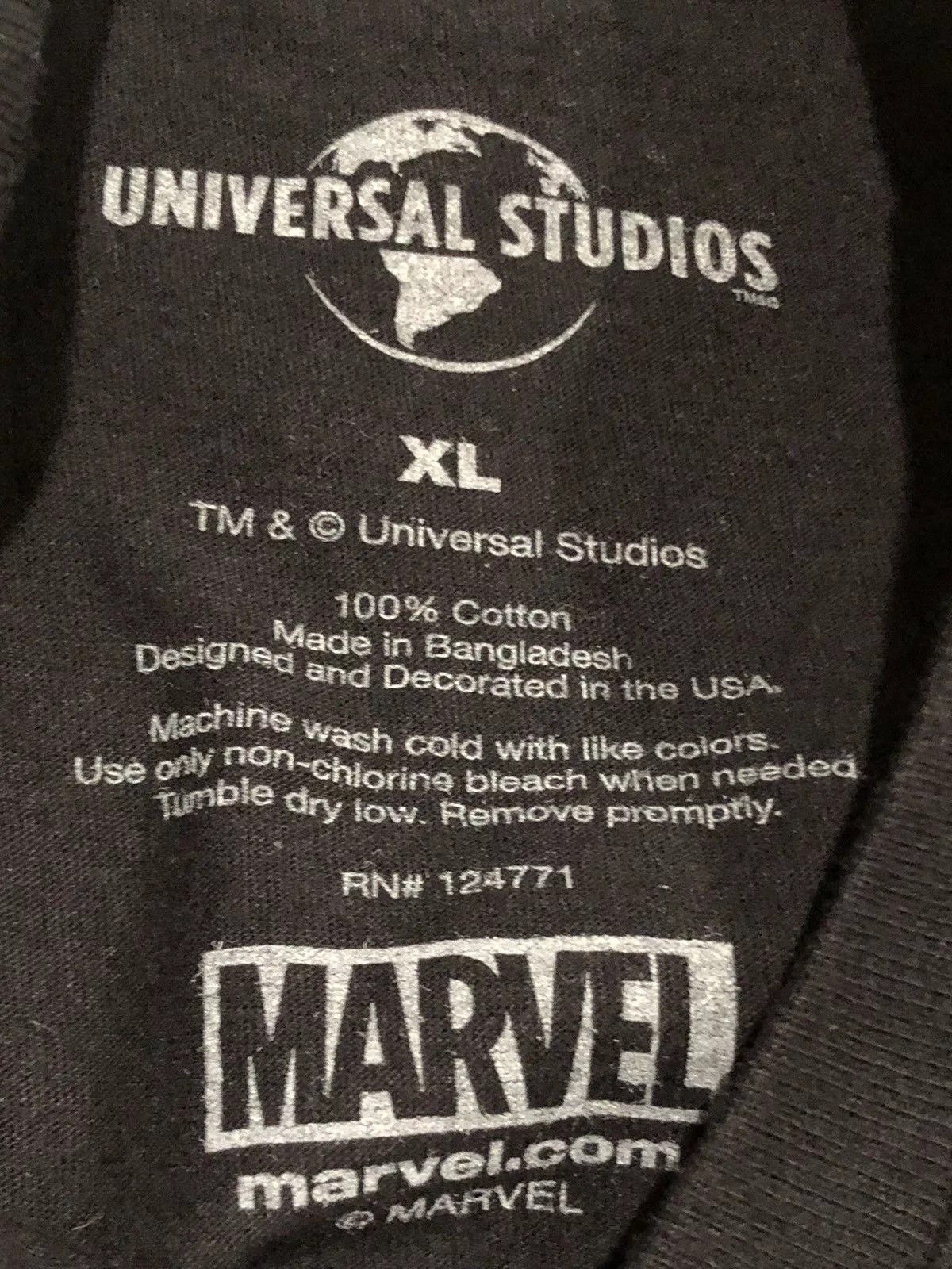 Marvel Comics Short Sleeve T Shirts Marvel Comics × Universal Studios Black Panther Marvel Universal Studios Tee