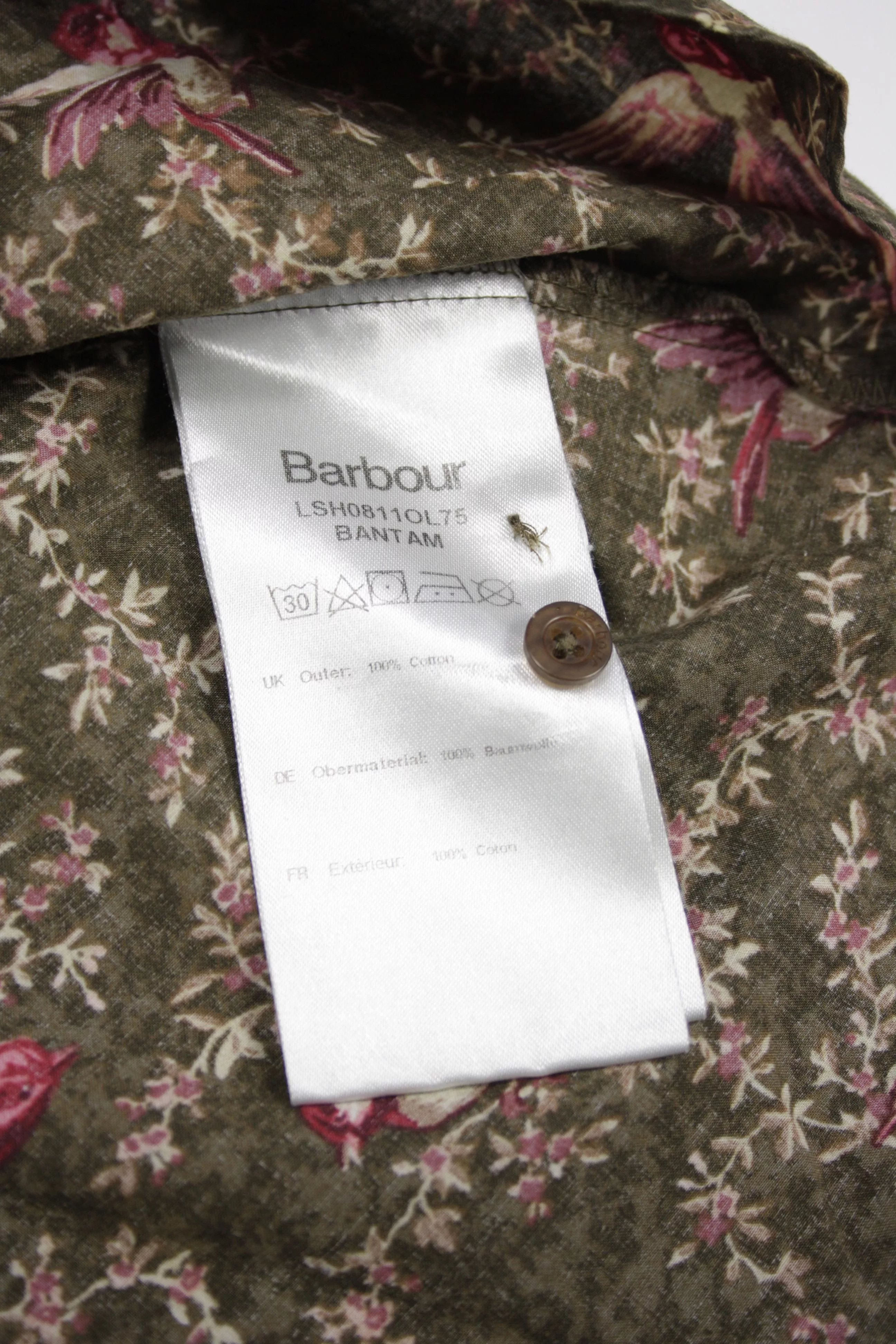 Barbour Button Ups Barbour Bantam Birds Printed Slim Fit LS Shirt Green