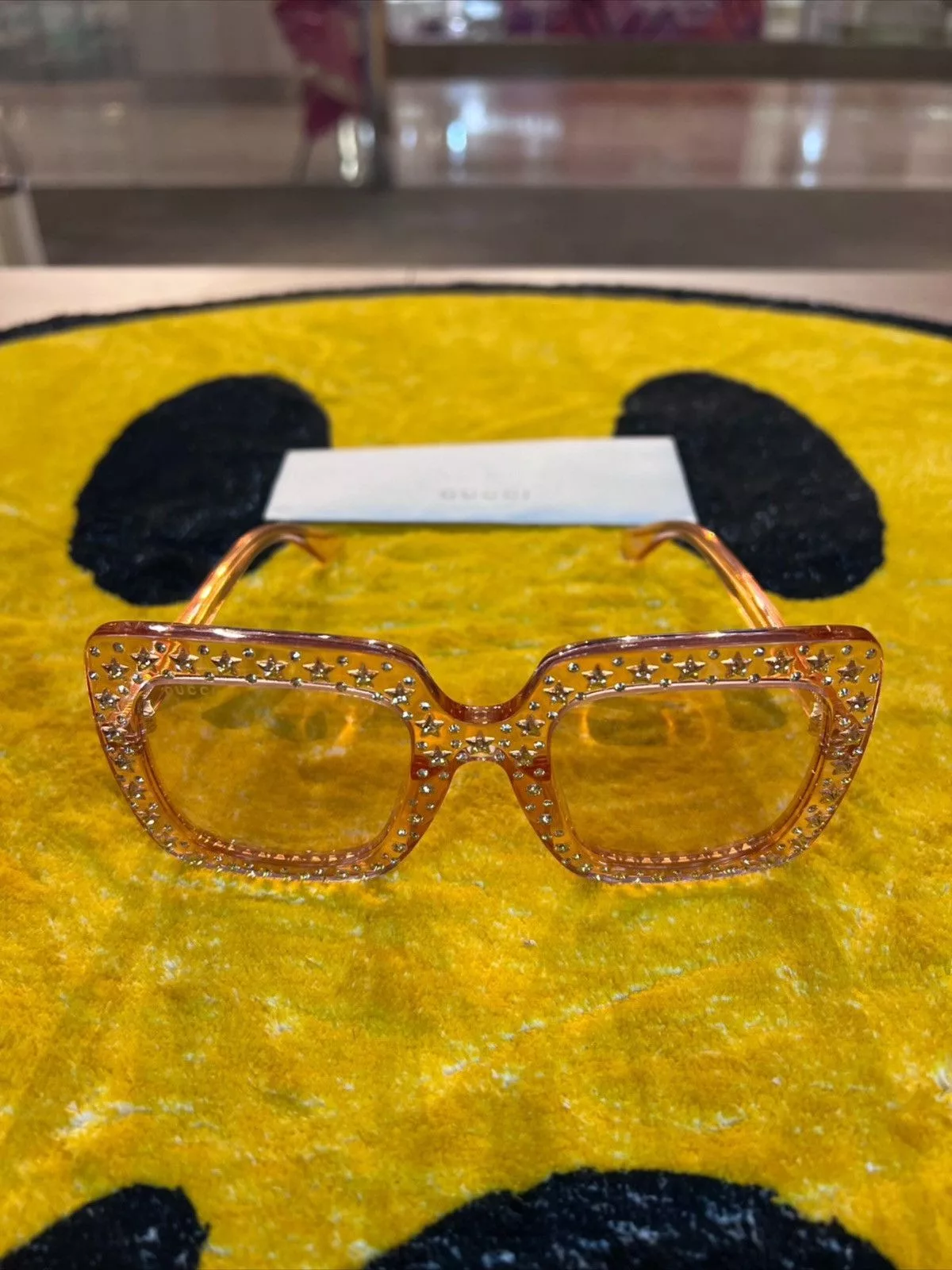 Gucci Sunglasses Gucci runway Pink Square Sunglasses
