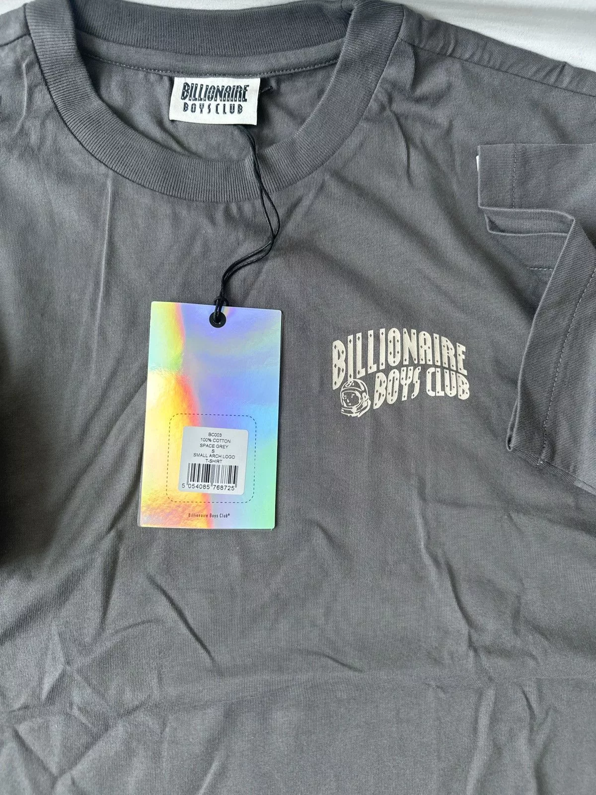 Billionaire Boys Club Short Sleeve T Shirts Billionaire Boys Club Small Arch Logo Tee Gray