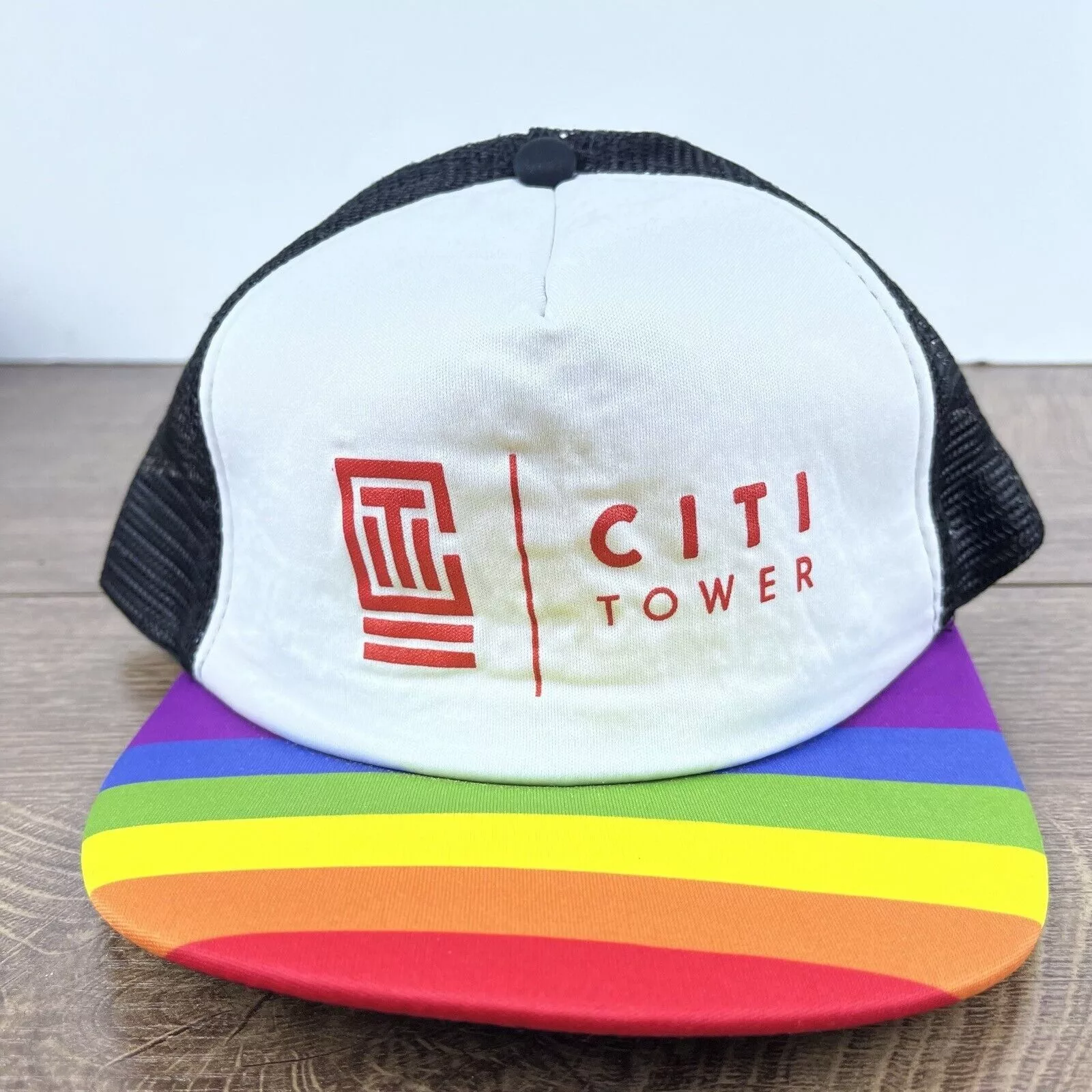 Other Hats Other Citi Tower Snapback Hat Pride White Hat Adjustable White Adu