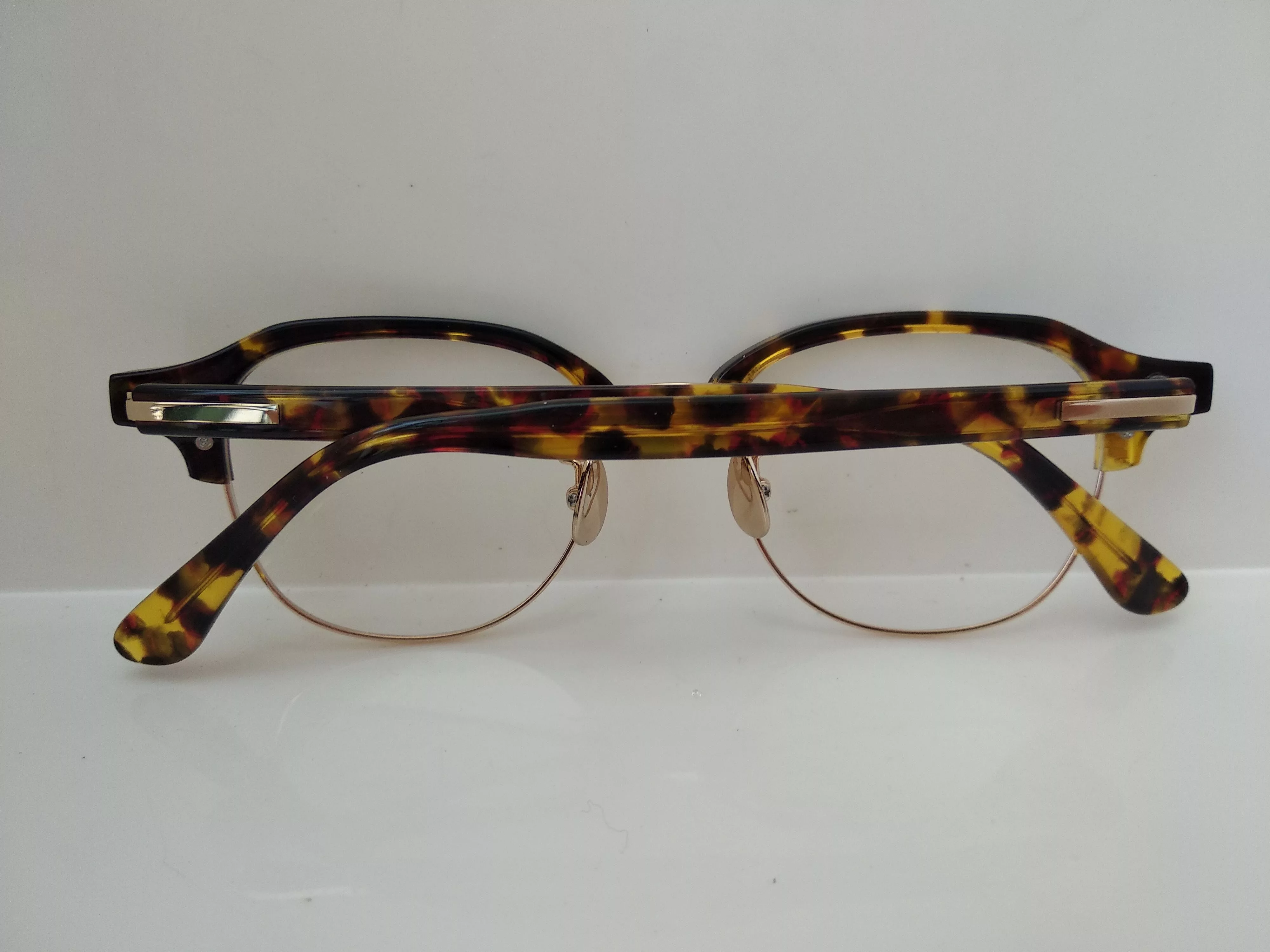 Other Glasses Other Mod Malcolm X Tortoise Gold Eyeglasses Frame Multi