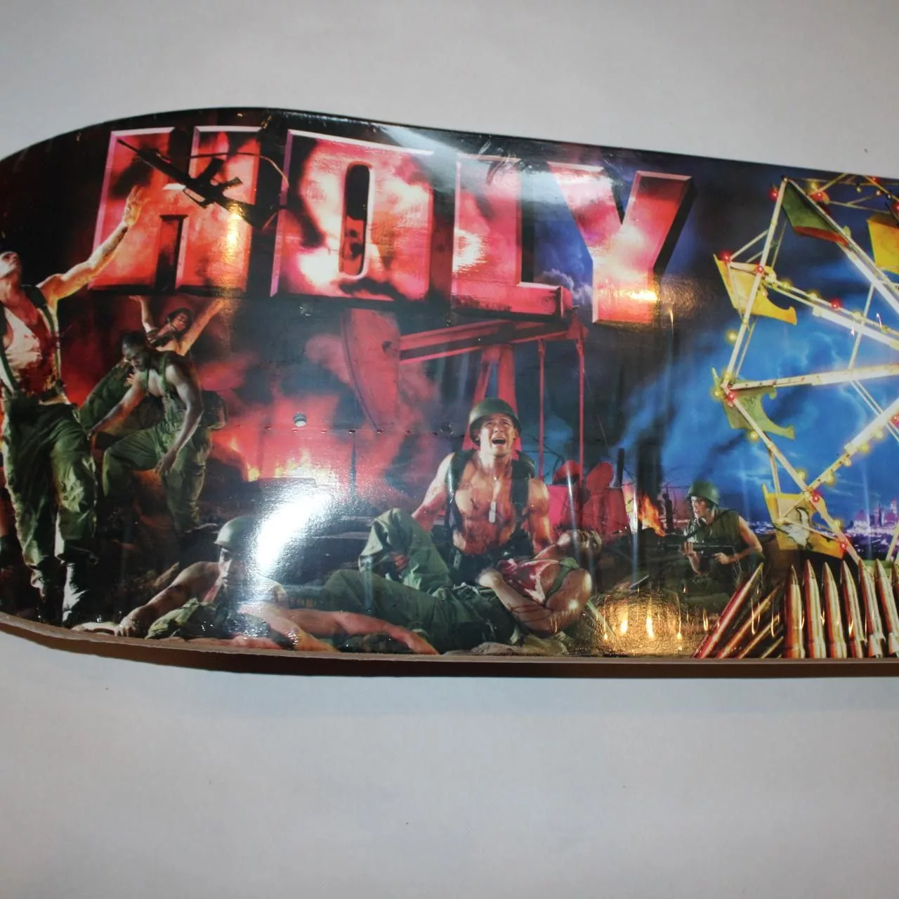 Supreme Supreme Supreme Holy War Skateboard Deck Black