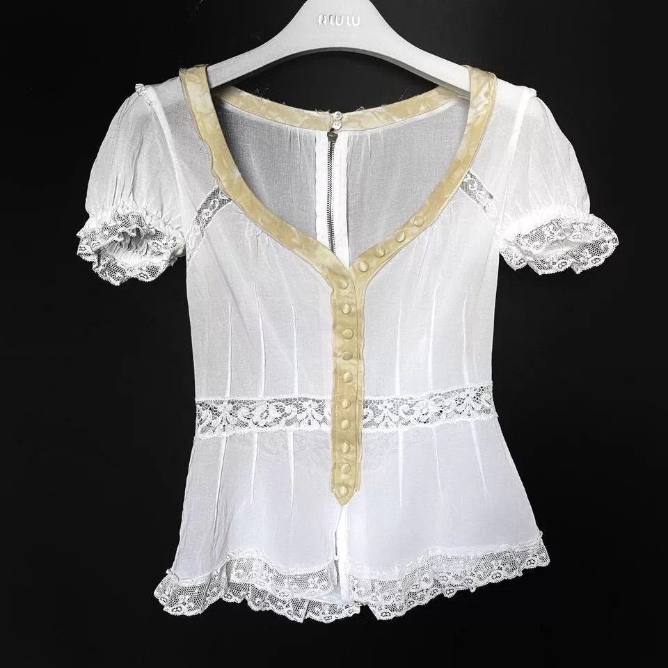 Dolce & Gabbana Blouses Dolce & Gabbana × Vintage dolce and gabbana white summer top