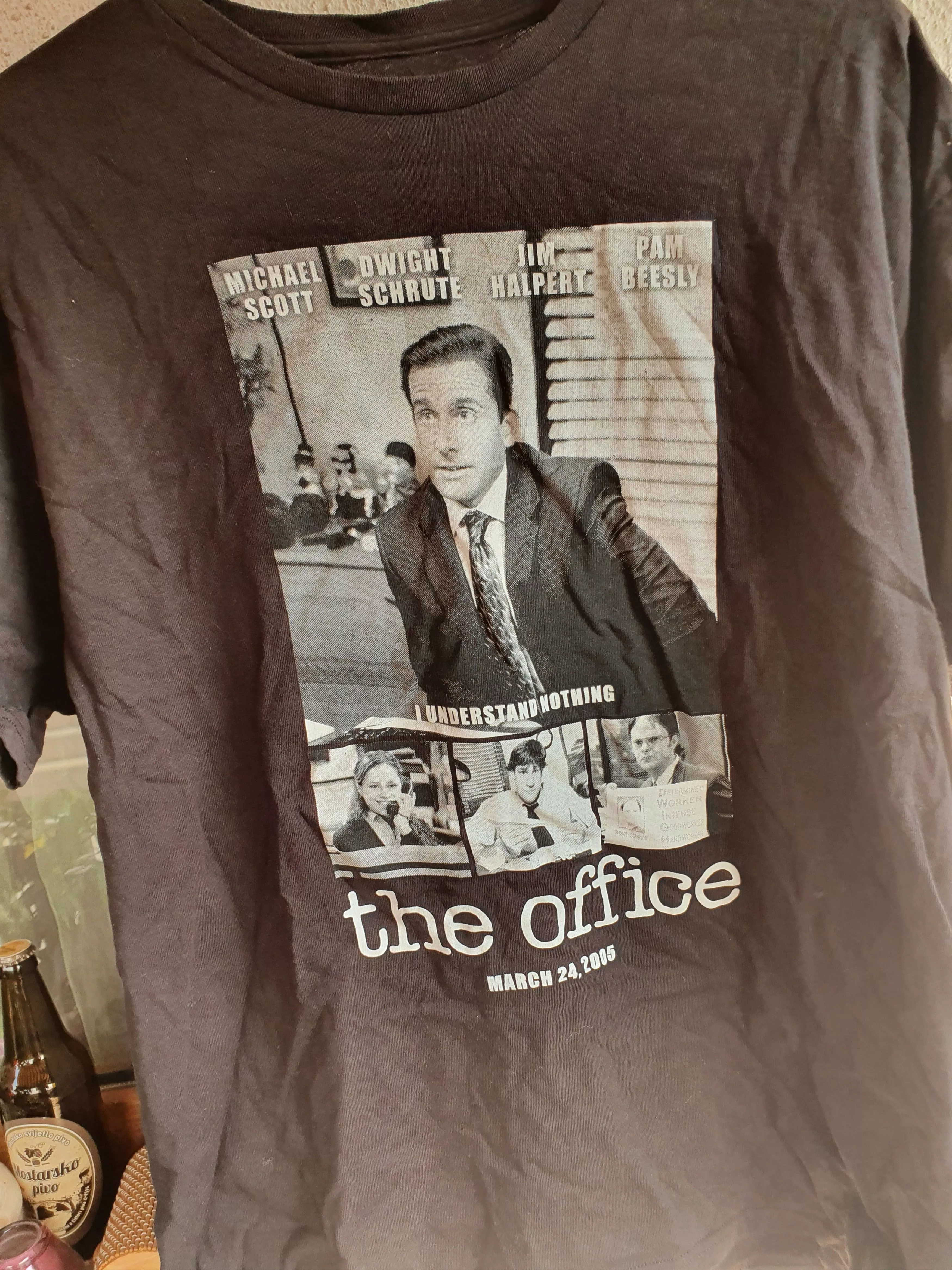 Other Short Sleeve T Shirts Other The Office Michael DWIGHT Jim Dunder Mifflin PAPER CO,sz XL Black Vintage