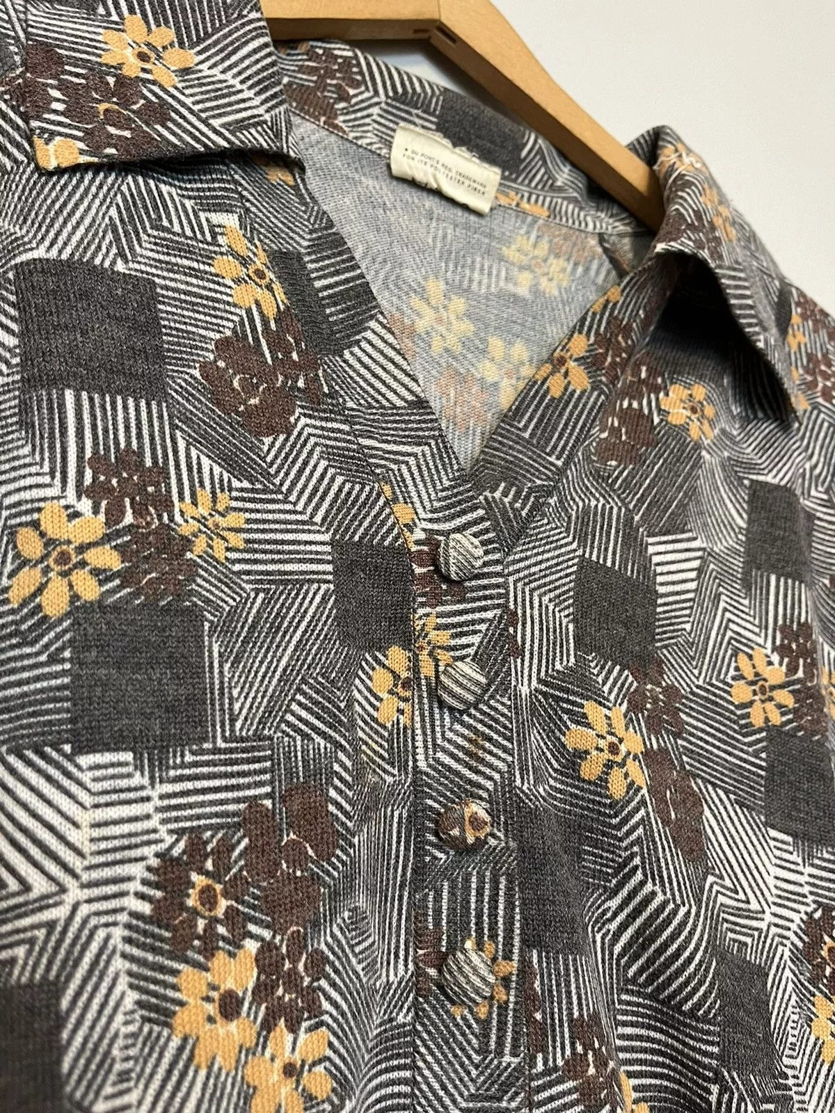Japanese Brand Button Ups Japanese Brand Unknown Designer button top Gray