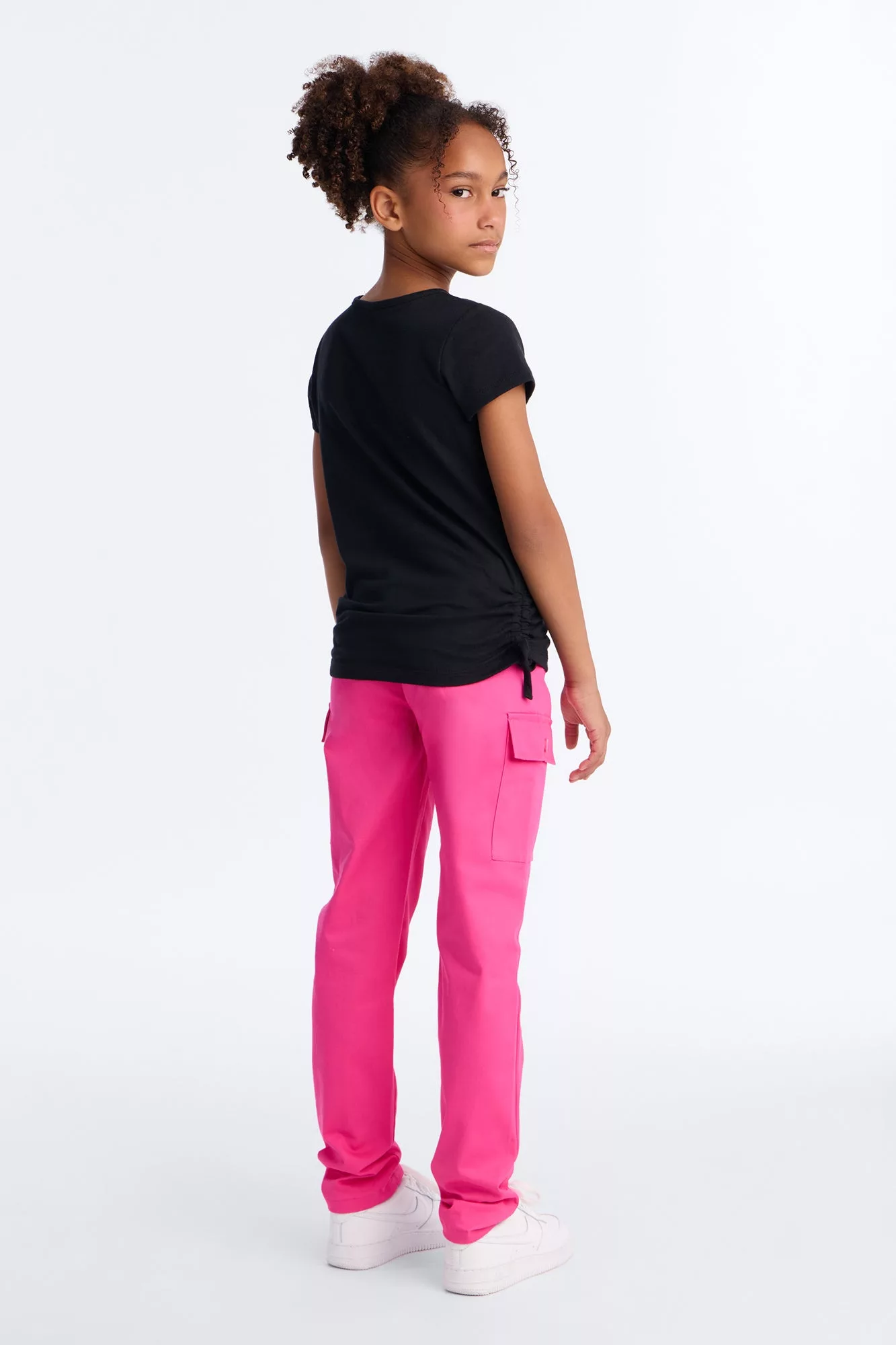 Mini Beyond Blessed Pant Set - Black/Pink
