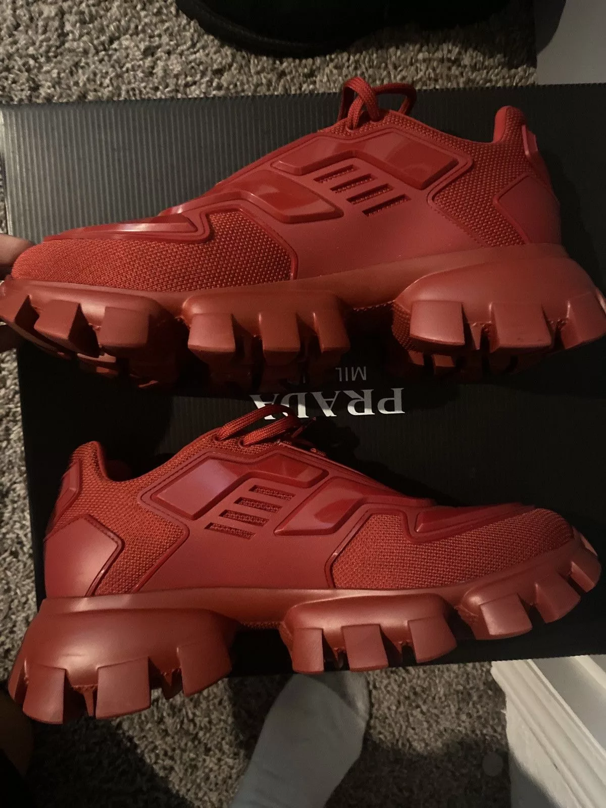 Prada Low Top Sneakers Prada Cloudbust Thunder Red