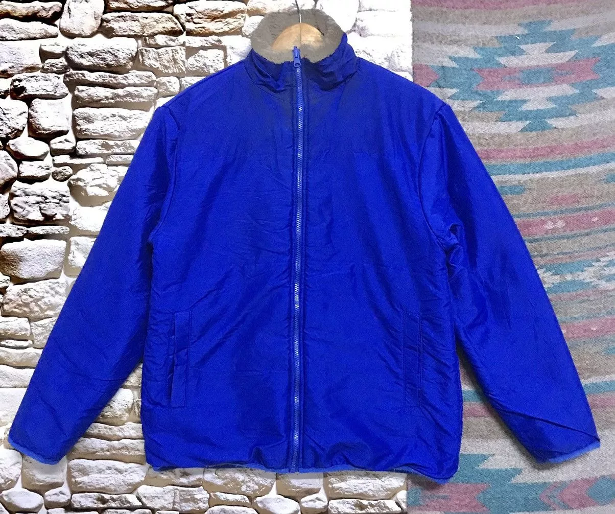 Kangol Light Jackets KANGOL Reversible Fleece Jacket Blue