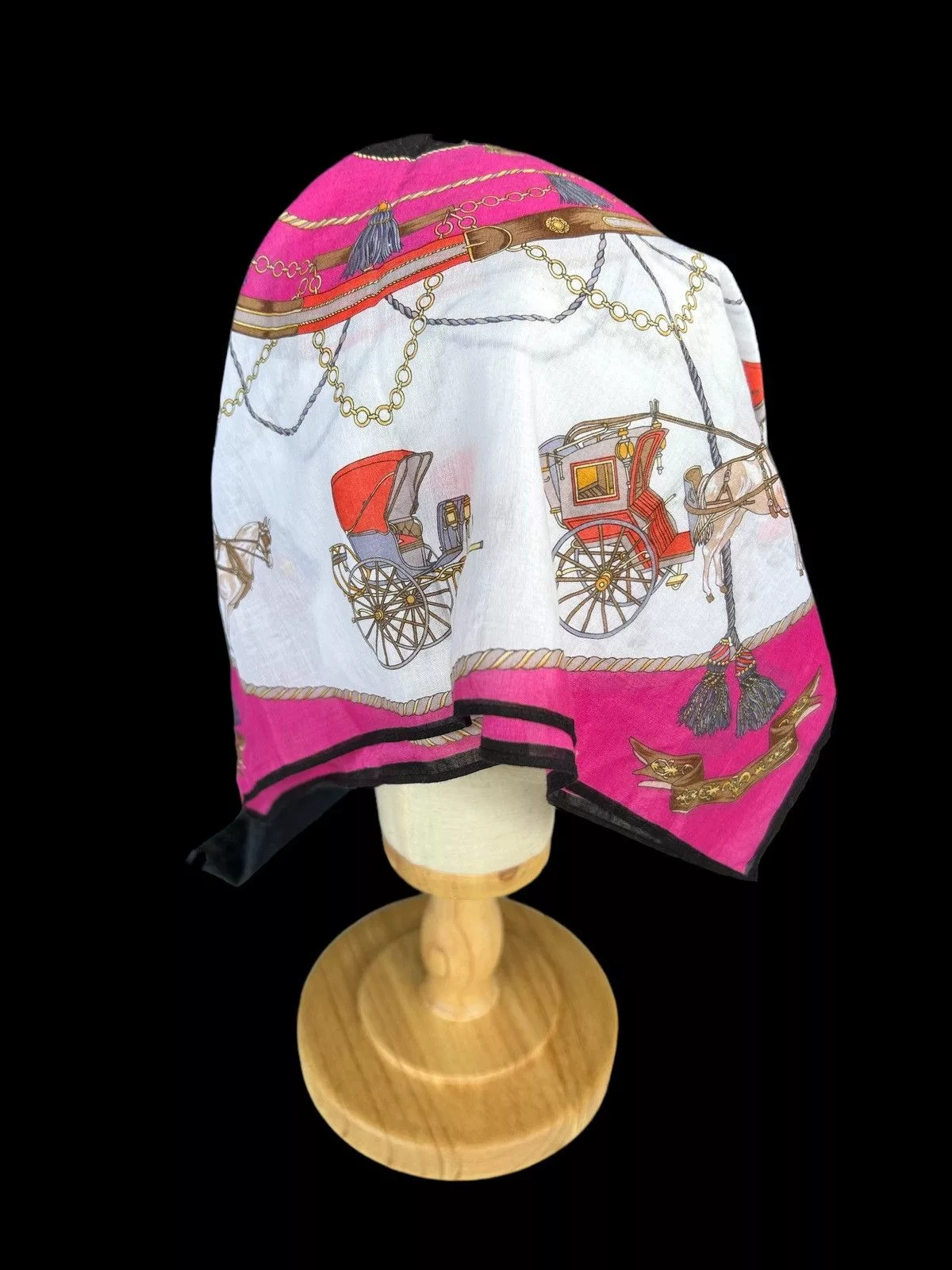 Celine Miscellaneous Celine × Vintage CELINE Handkerchief/Bandana/Neckerchief White Streetwear