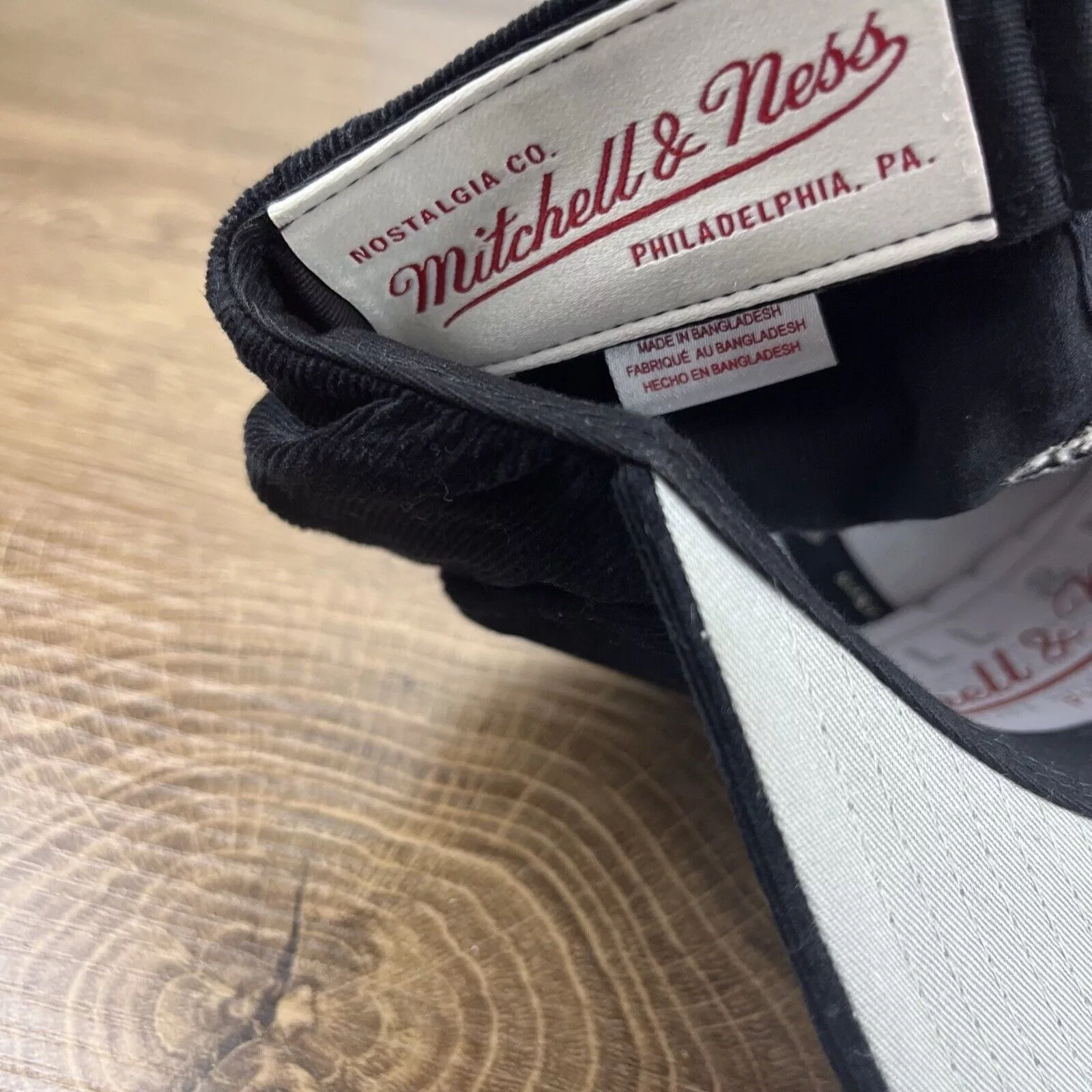 Mitchell & Ness Hats DC United Snapback Hat Mitchell & Ness Black Cap Adjustable
