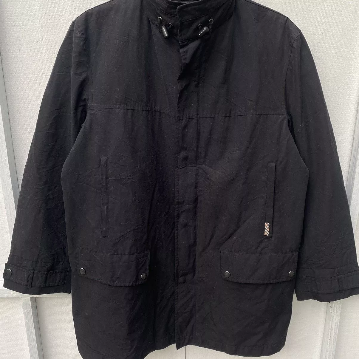 Vintage Burberry Parkas Jacket Black