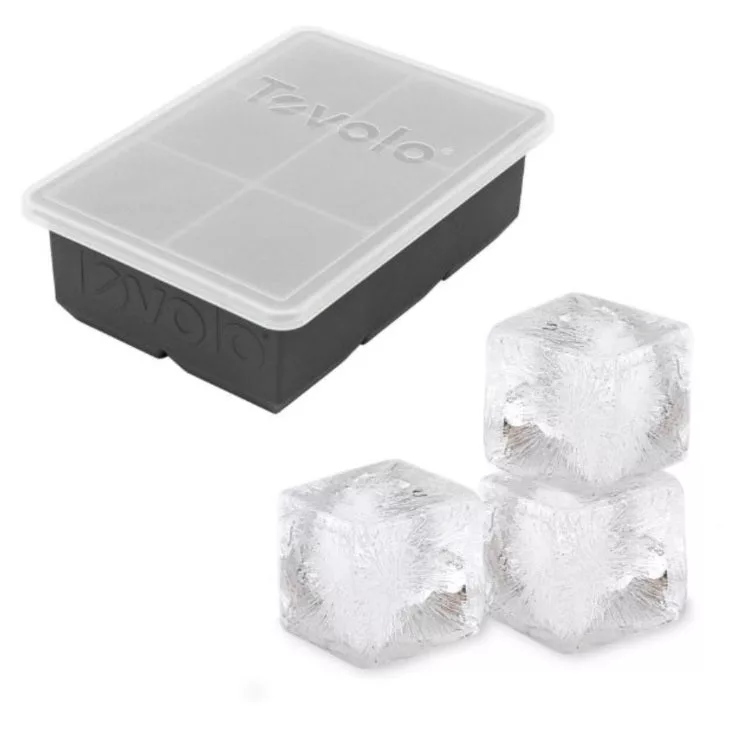 King Cube Ice Tray with Lid - Charcoal