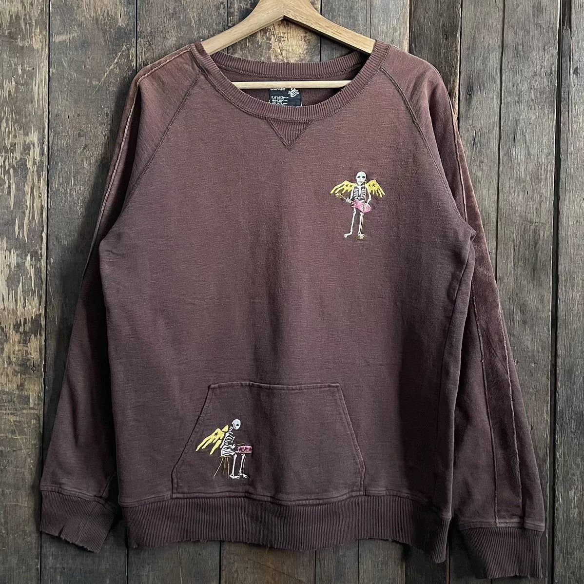 PPFM Sweatshirts Hoodies PPFM × Vintage Vintage PPFM Sweatshirt Brown