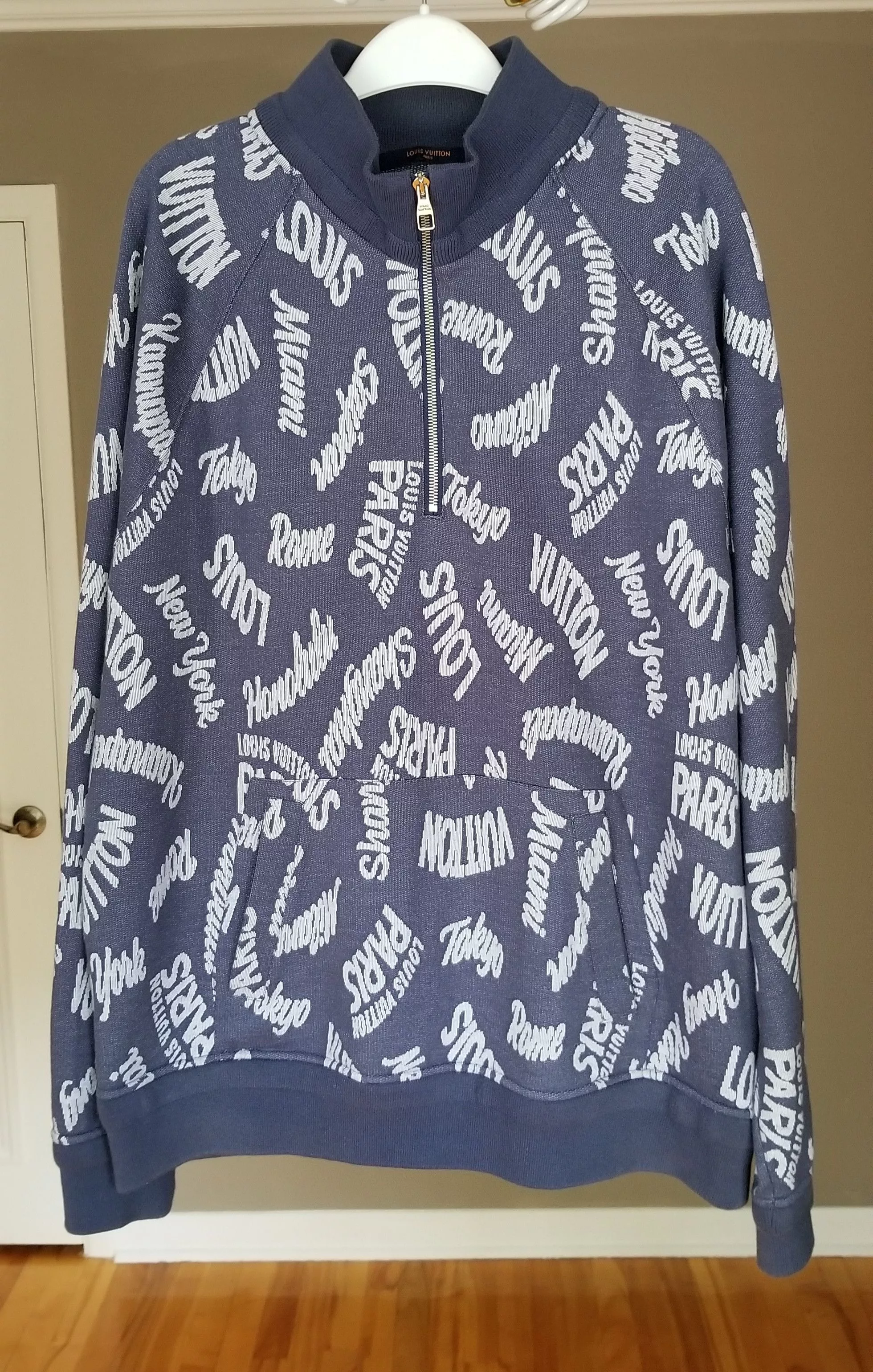Louis Vuitton Sweaters Knitwear Louis Vuitton Cities Sweater Blue