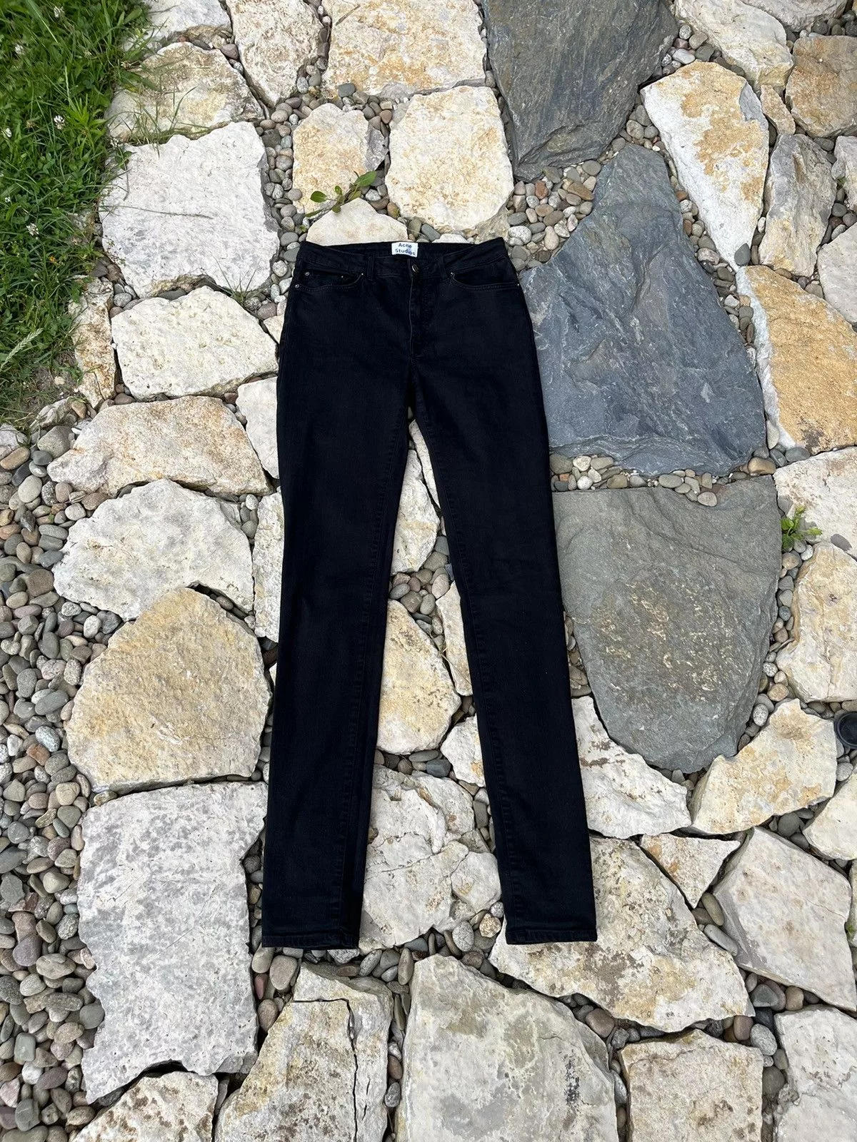 Acne Studios Pants Acne Studios × Designer Acne Studios Pin Black classic casual pants trouser 32x34 Avant-Garde