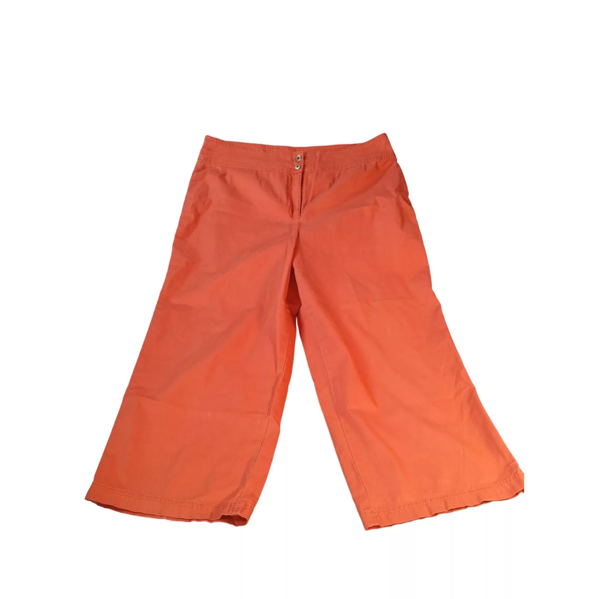 Chicos Pants Chicos Chico's Capri Pants Women Sz 2.5 Salmon Cropped Everyday Boh Pink