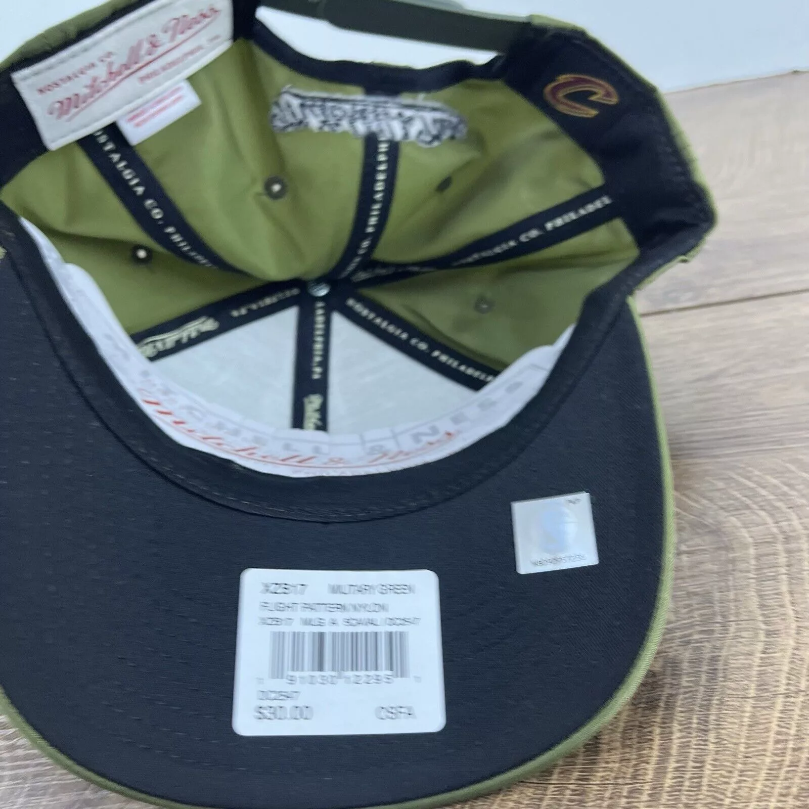 Mitchell & Ness Hats Mitchell & Ness Cleveland Cavaliers Snapback Hat Green Adjustable Green Mitc